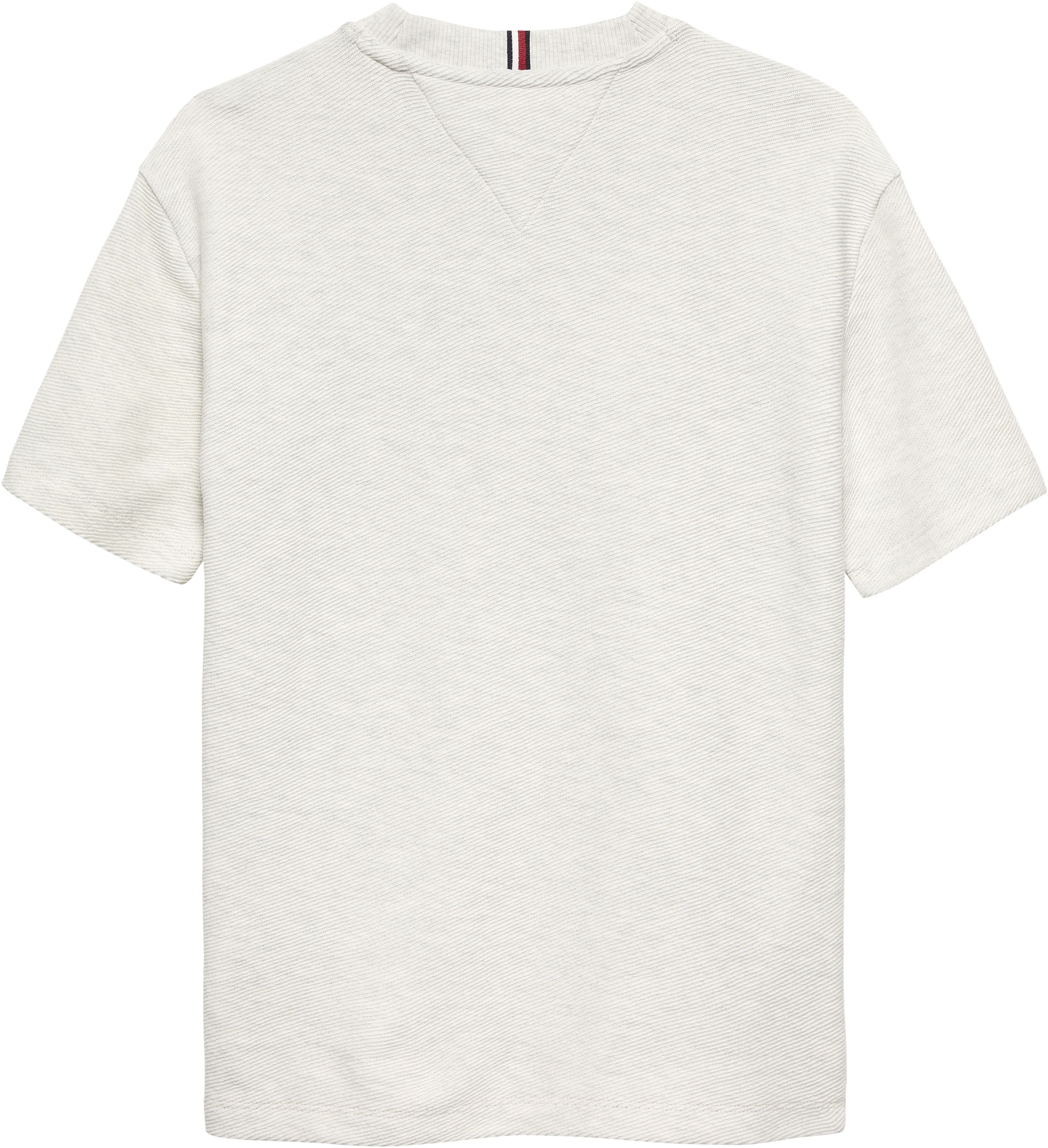 Tommy Hilfiger T-Shirt »TH SCRIPT JERSEY TWILL T-SHIRT« Kinder bis 16 Jahre, Rundhals, bestickt
