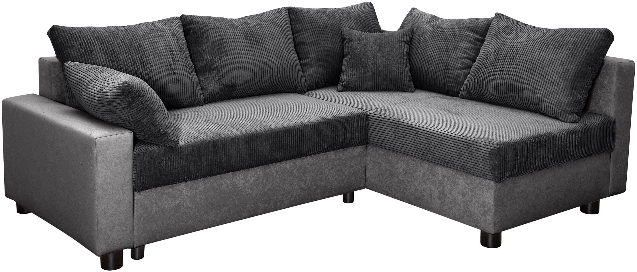 COLLECTION AB Ecksofa »Parma L-Form«, mit Schlaffunktion und Bettkasten, inklusive Kissen, Bonellfederkern