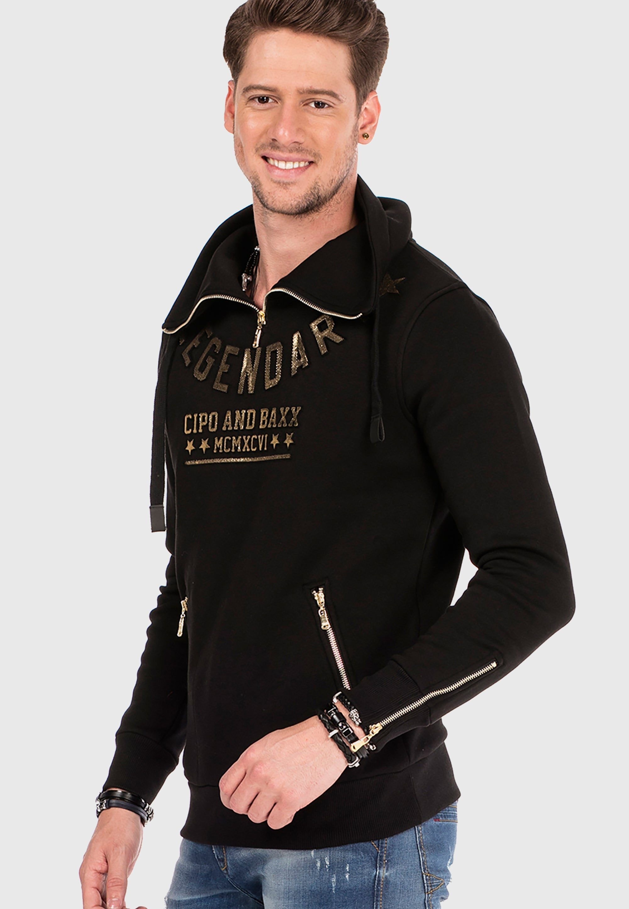 Cipo & Baxx Sweatshirt »Sweatshirt«, mit coolem Print