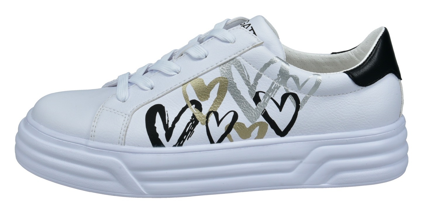 BAGATT Plateausneaker mit Herzchen-Drucken