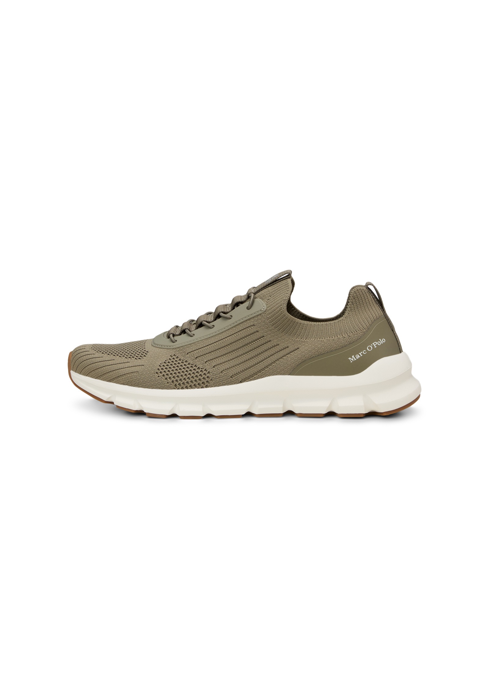 Sneaker MARC O'POLO "aus recyceltem Polyester", Herren, Gr. 41, oak ash, Obermaterial: 100% Polyester, unifarben, Schuhe Sneaker 5