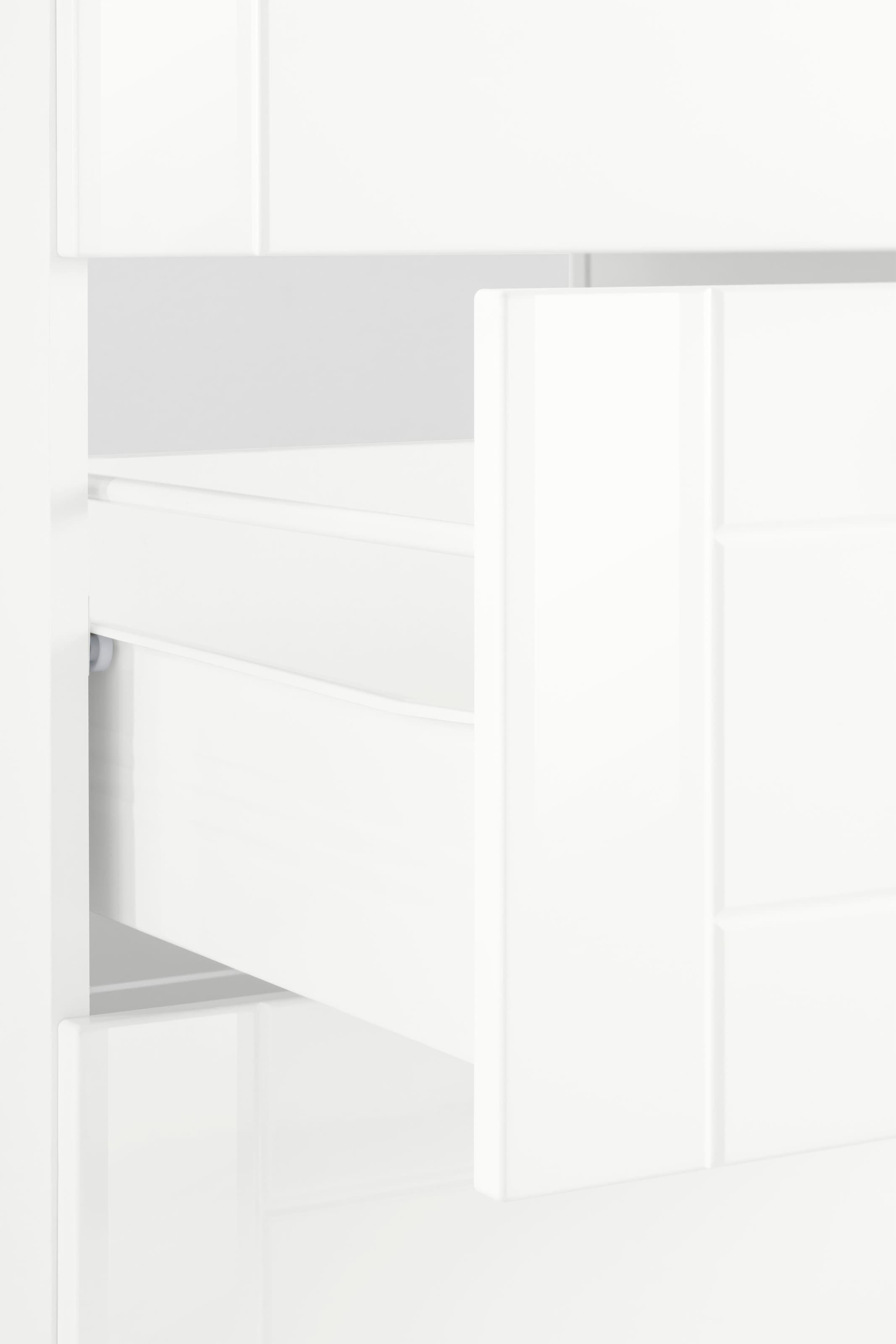 KOCHSTATION Kochfeldumbauschrank »KS-Tinnum«, 60 cm breit, 2 Auszüge, Metallgriffe, MDF Fronten