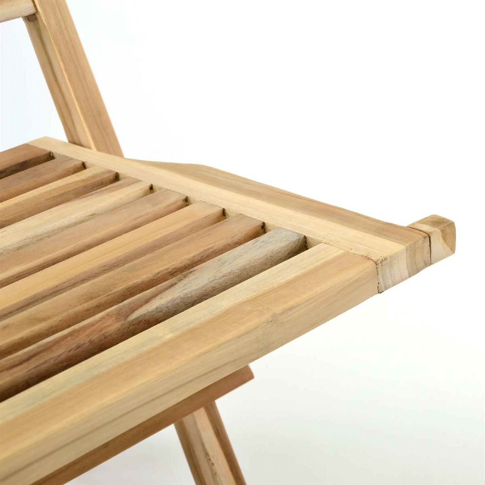 Thumbnail - VCM Gartenstuhl "Gartenstuhl klappbarer Klappstuhl Holz Teak" ()