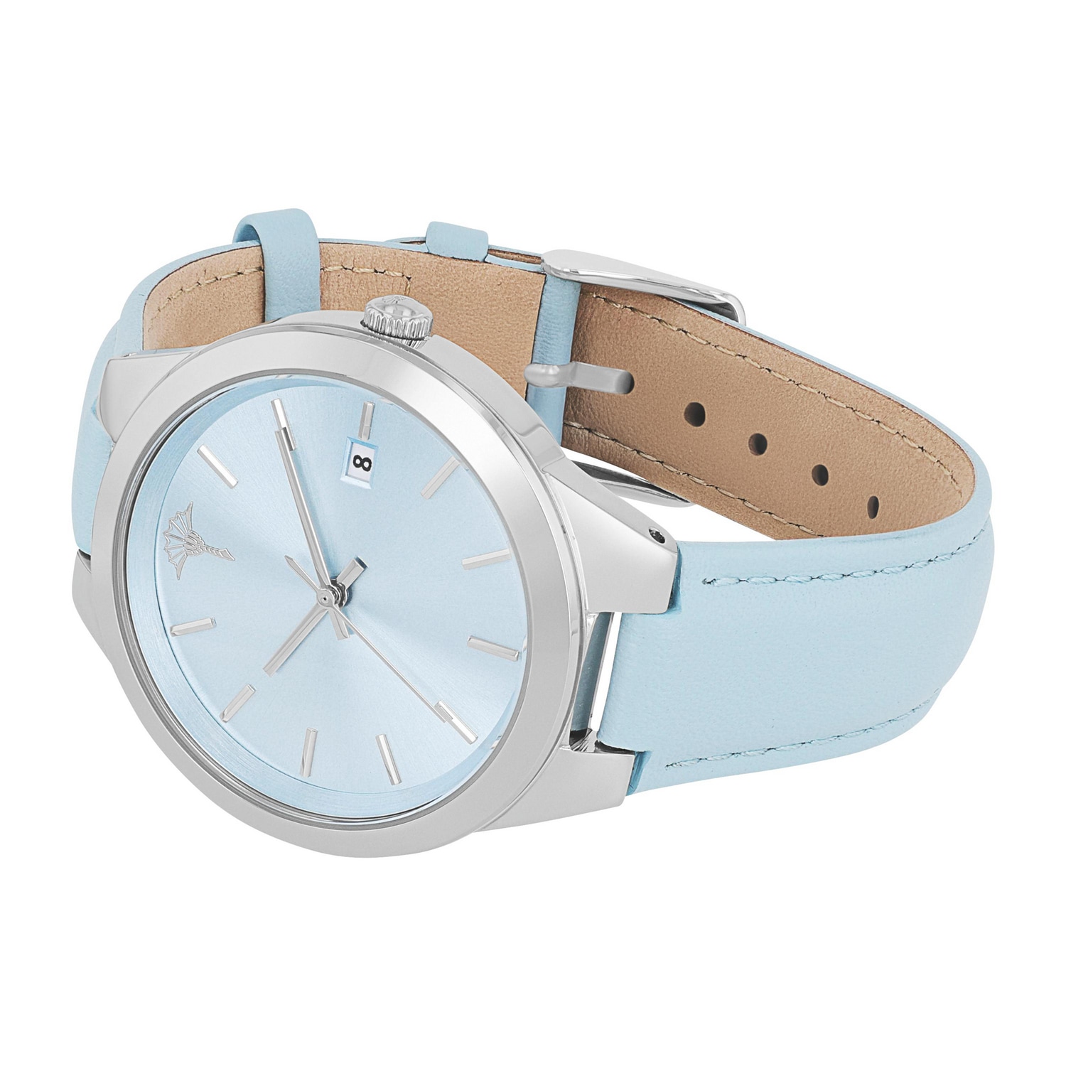 JOOP! Quarzuhr Armbanduhr, Damenuhr, Lederarmband, analog, Jahr, Monat
