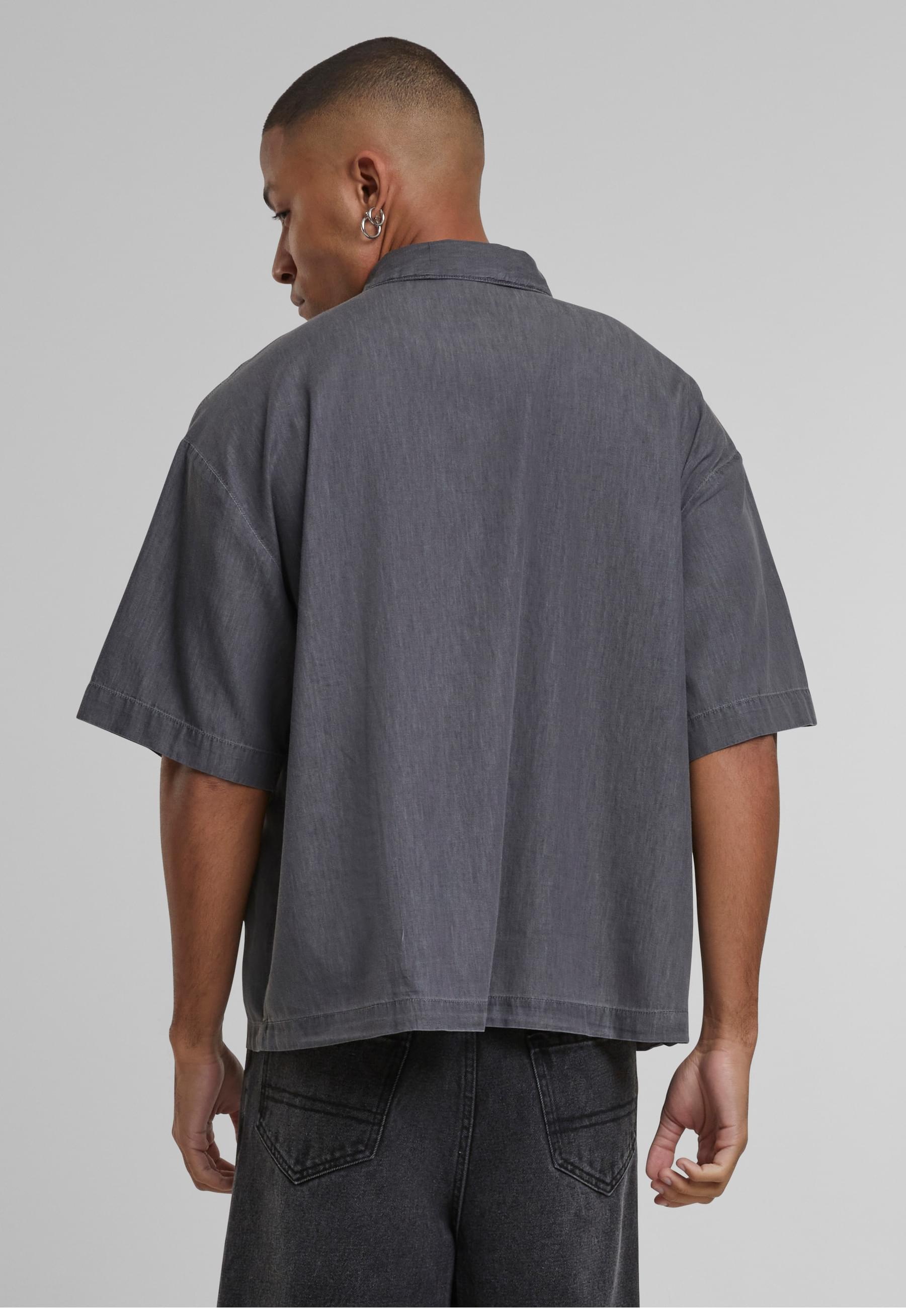 URBAN CLASSICS Langarmhemd »Urban Classics Herren Lightweight Denim Shirt«, (1 tlg.)