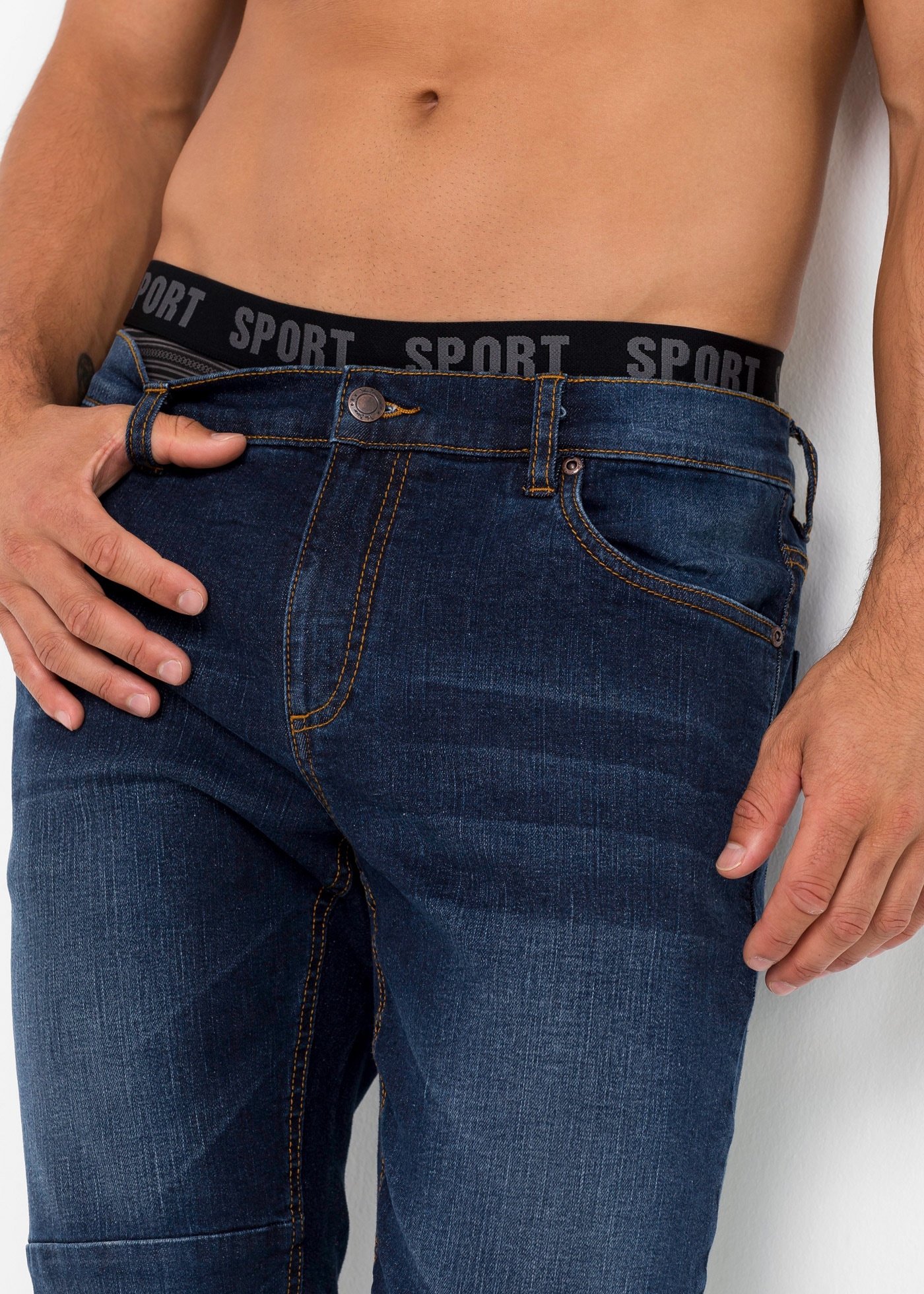 bonprix Boxer Packung, 3 Stk. figurnahe Passform, elastischer Bund, aus Baumwoll-Jersey