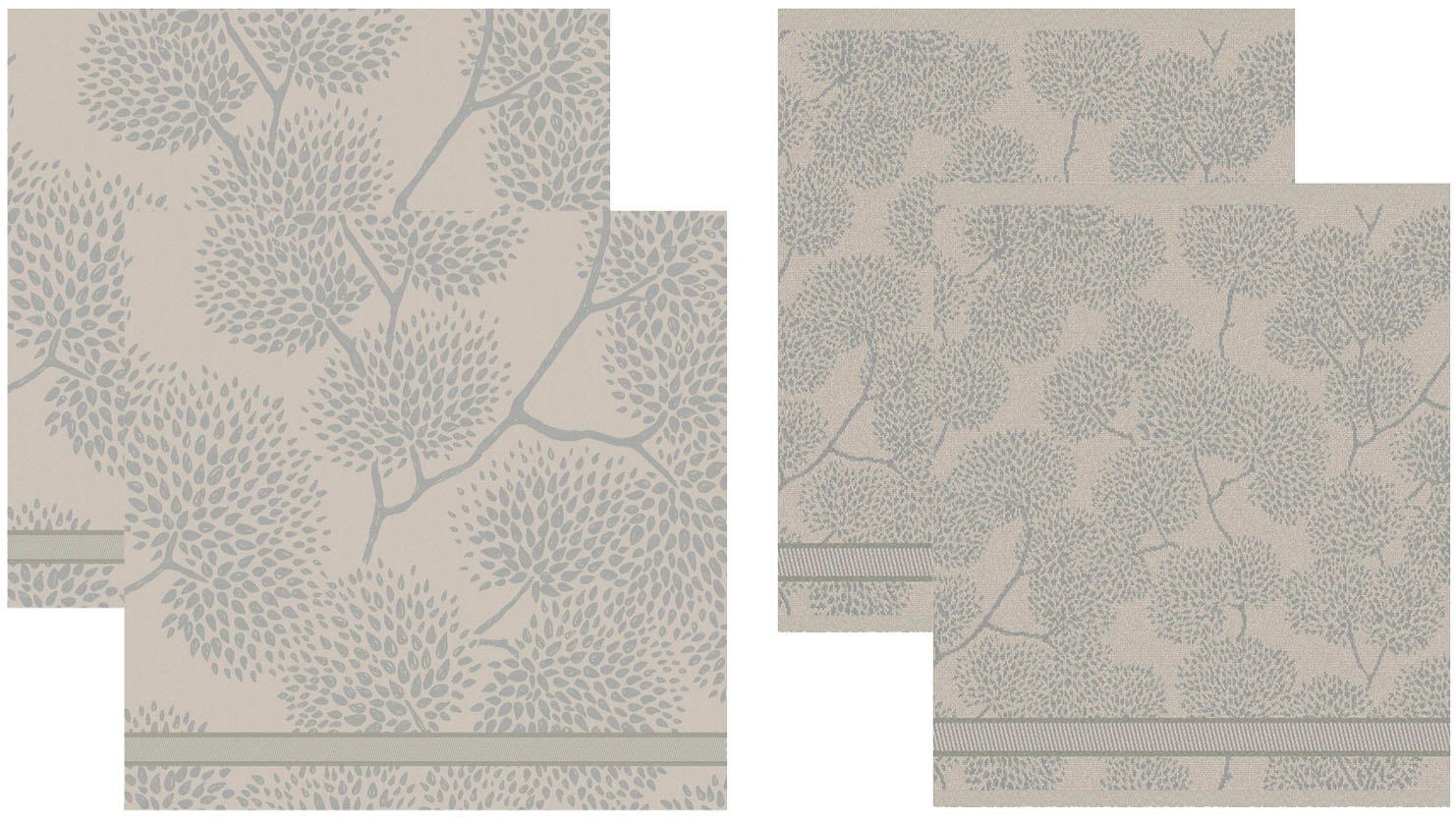 DDDDD Geschirrtuch "DDDDDD Kombi-Set TREES, aus 2 Geschirrtüchern & 2 Küche günstig online kaufen