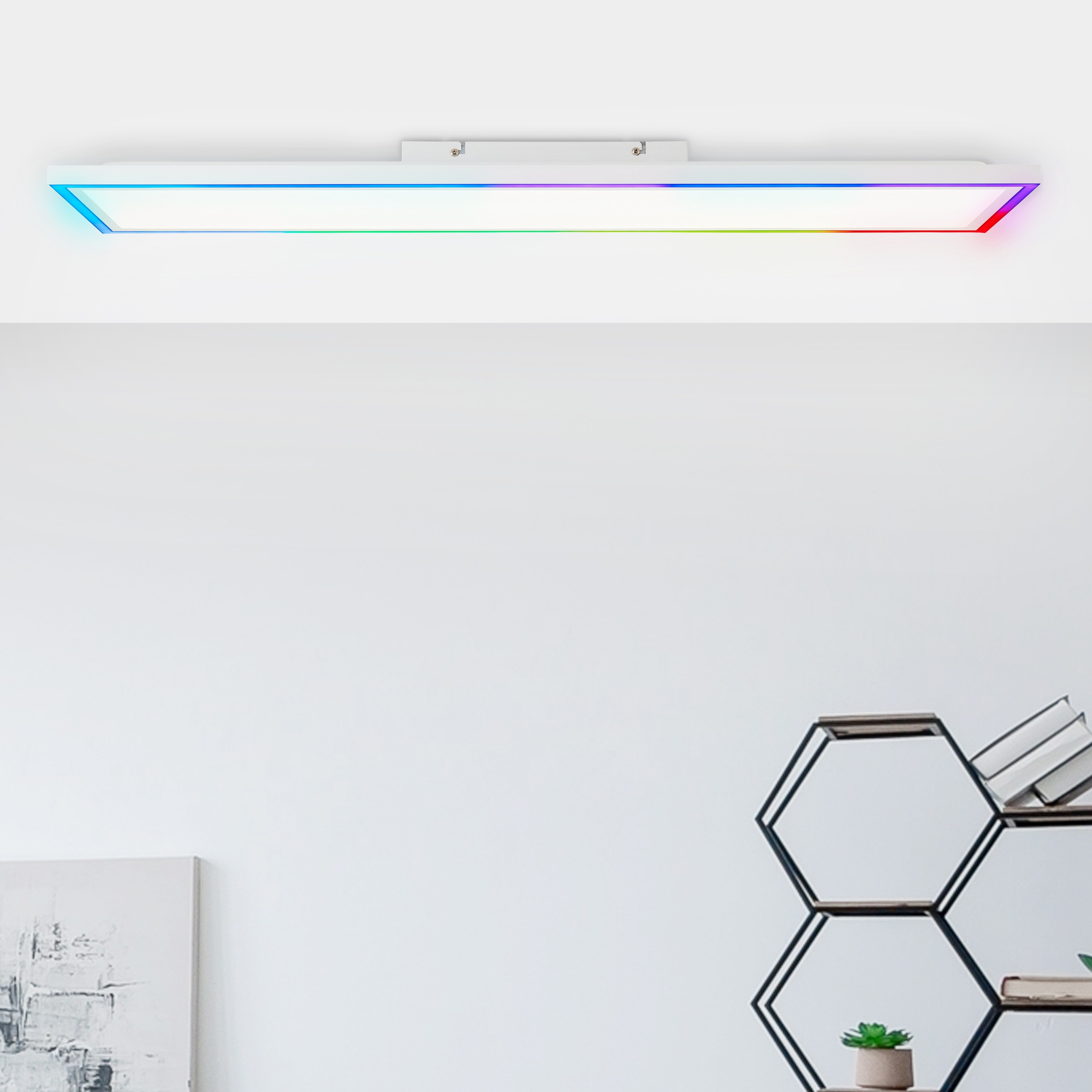 Brilliant LED Panel »Everest«, 100 x 26 cm, 2300 lm, Aluminium/Kunststoff, weiß