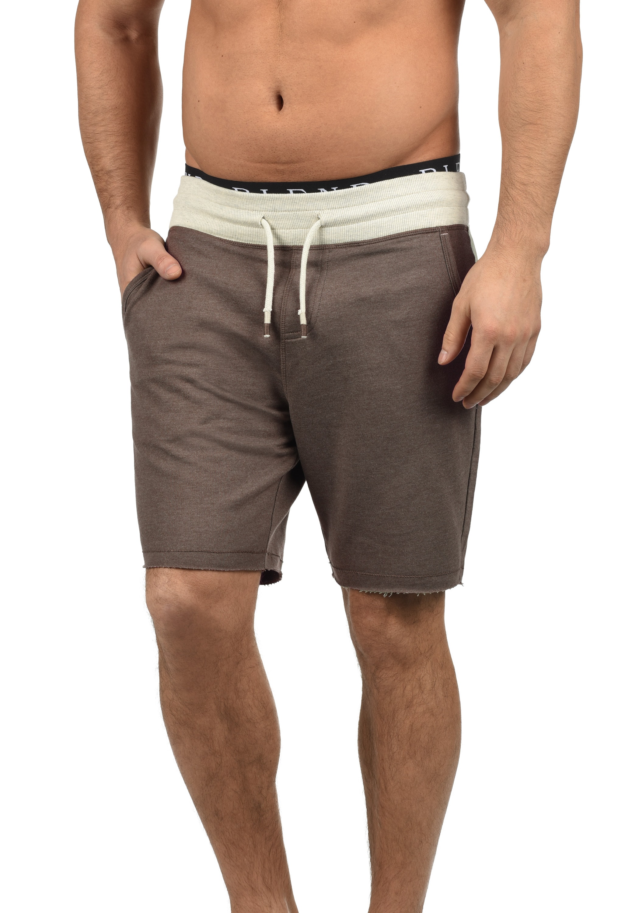 Blend Sweatshorts "BHJulio" Kurze Hose mit kontrastfarbenen Bund günstig online kaufen