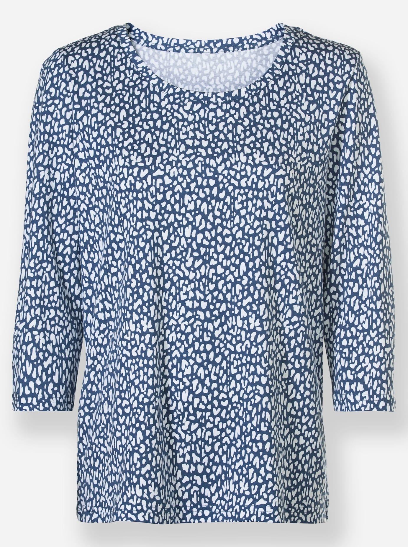 INSPIRATIONEN Print Shirt Women's Blue Size 38 3