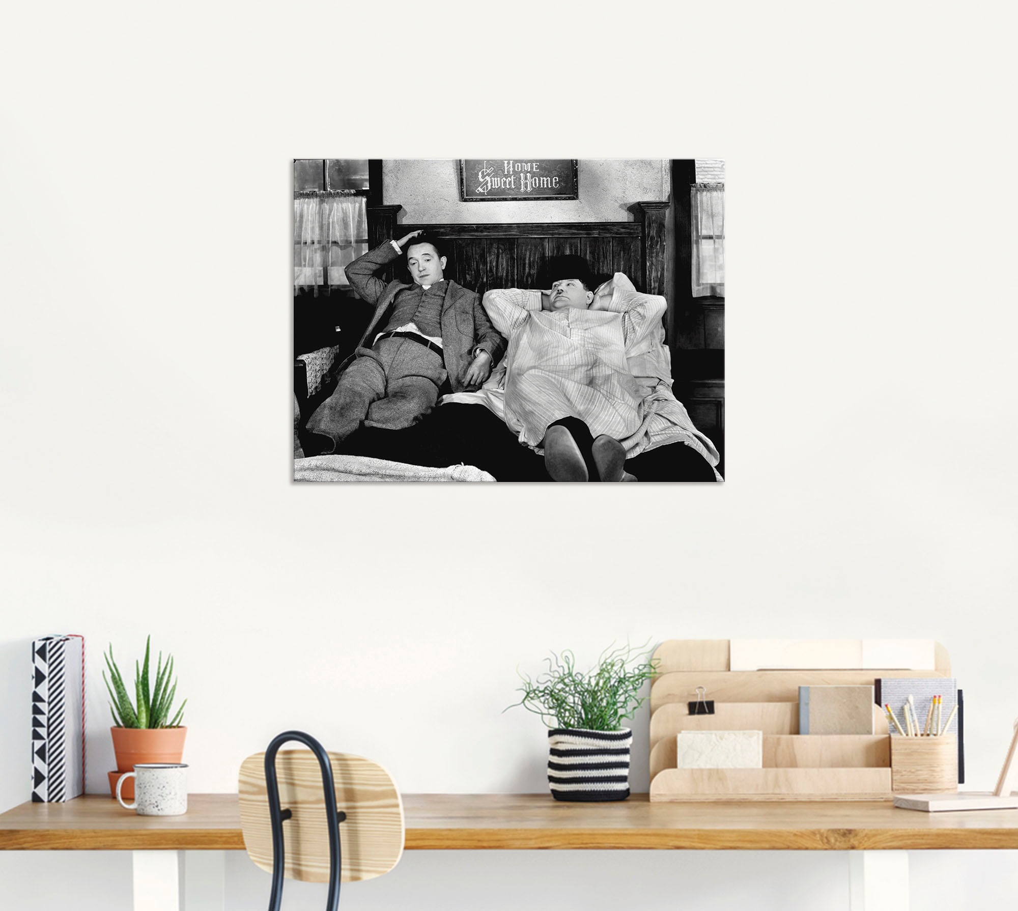Artland Wandbild "Dick und Doof I" Stars 1 Stk. tlg. als Alubild, Leinwandbild in verschied. Größen