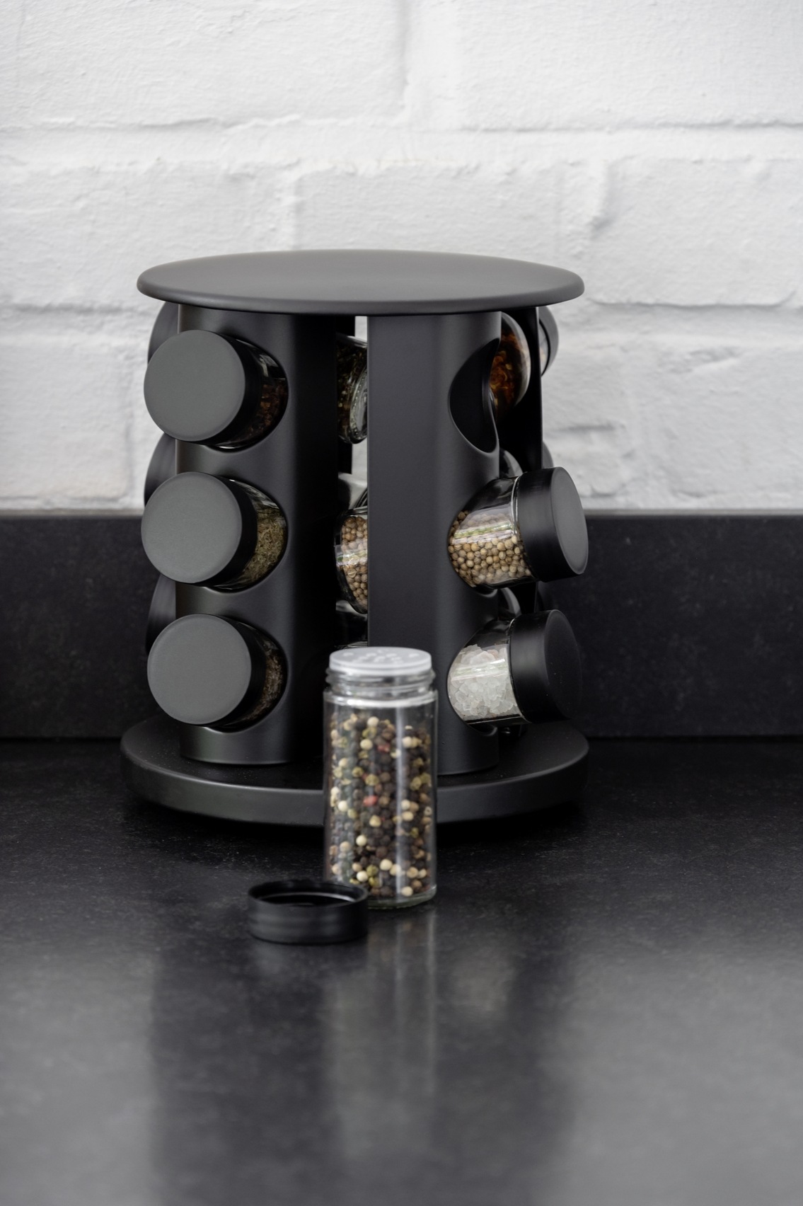 WENKO Gewürzkarussell "Modell Bruna" 360 drehbares Gewürzregal mit 12 Gewür günstig online kaufen