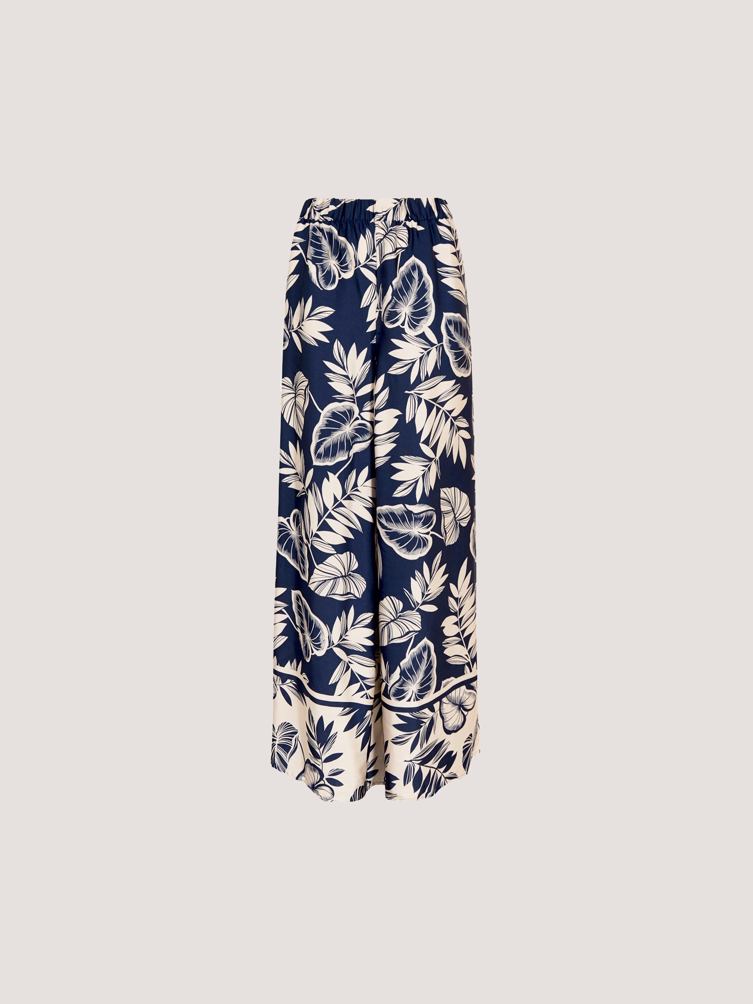 Apricot Palazzohose »Satinhose«  mit Palmenblätterdruck
