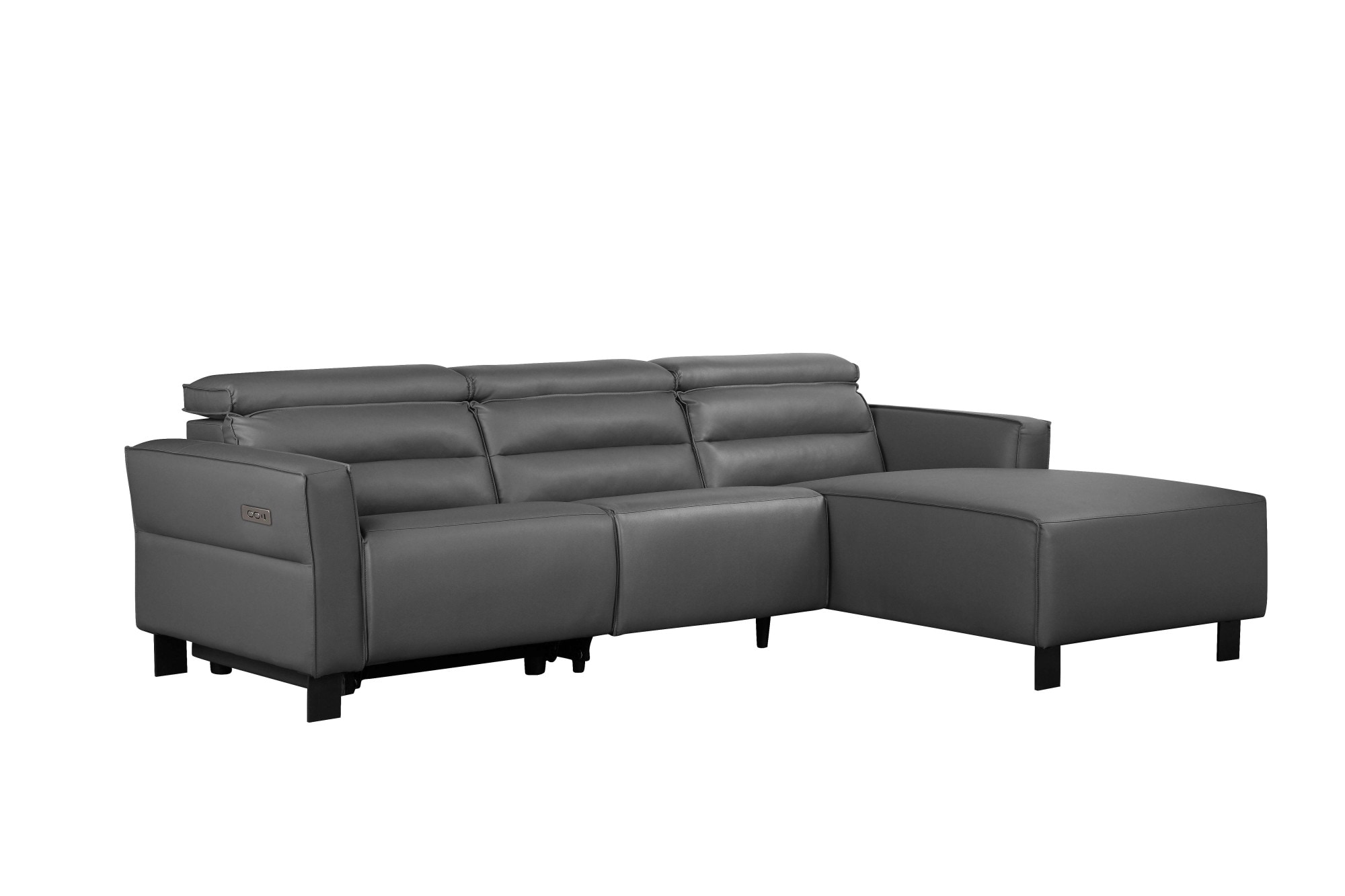 Places of Style Ecksofa »Carpari, L-Form, 263 cm, mit manueller o. elektrischer Relaxfunktion«, und USB/ Kopfteilverstellg