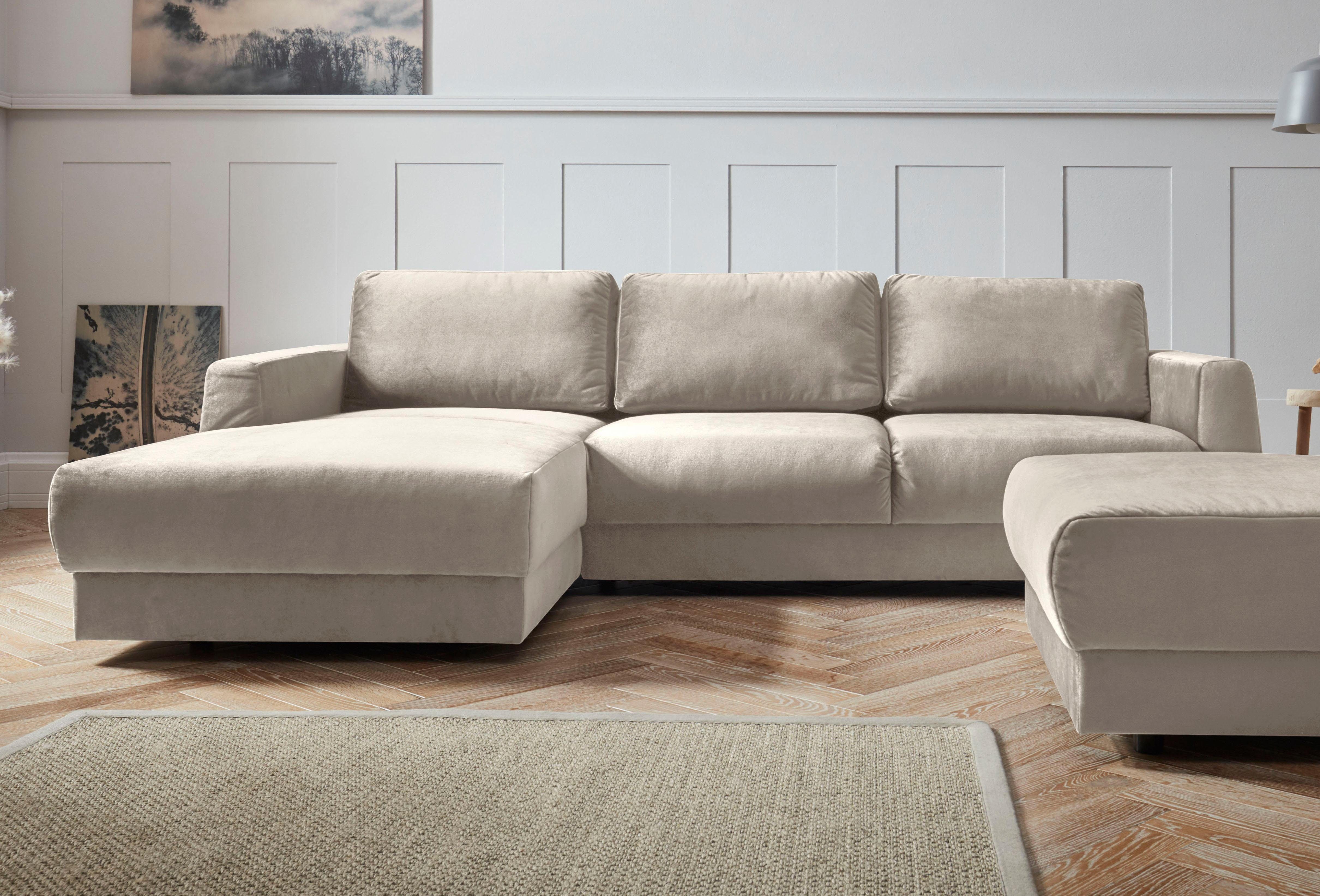 OTTO home Ecksofa "Hobro L-Form" in 3 Bezugsqualitäten in vielen Farben
