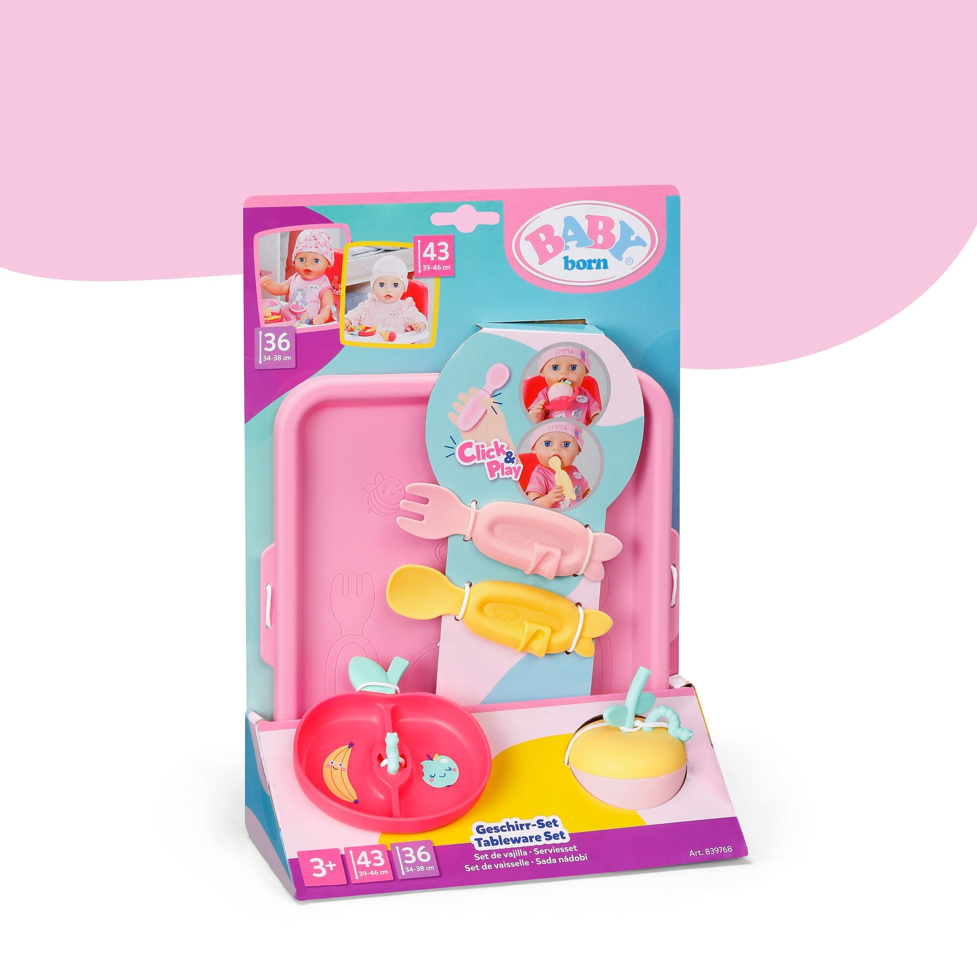 Baby Born Puppengeschirr »Geschirrset« passend für Click & Play BABY born Puppen