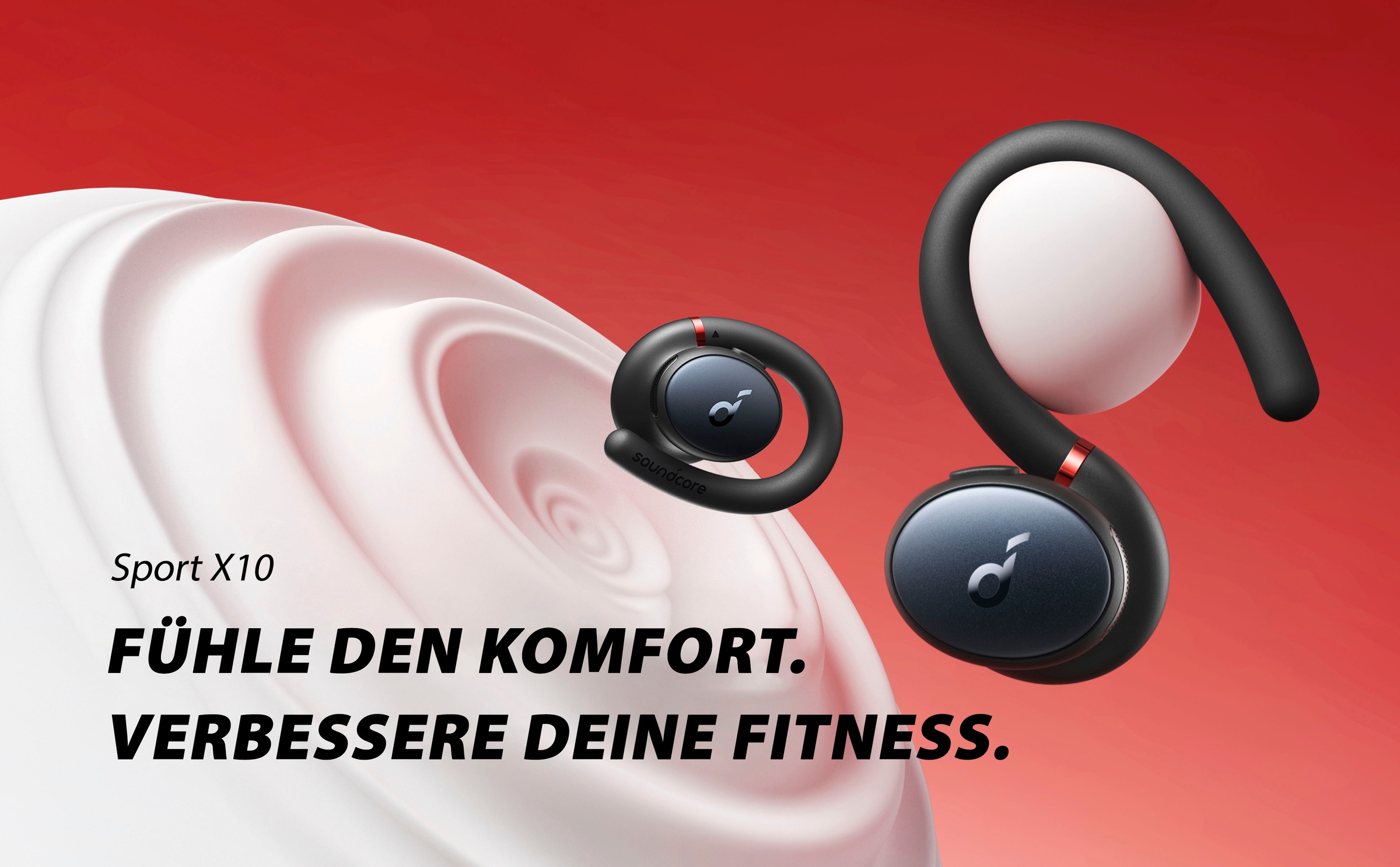 Anker In-Ear-Kopfhörer »Soundcore Sport X10«, Bluetooth, Active Noise Cancelling (ANC)-Sprachsteuerung