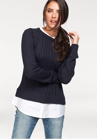 Aniston CASUAL 2-in-1-Pullover, mit Bluseneinsatz kaufen