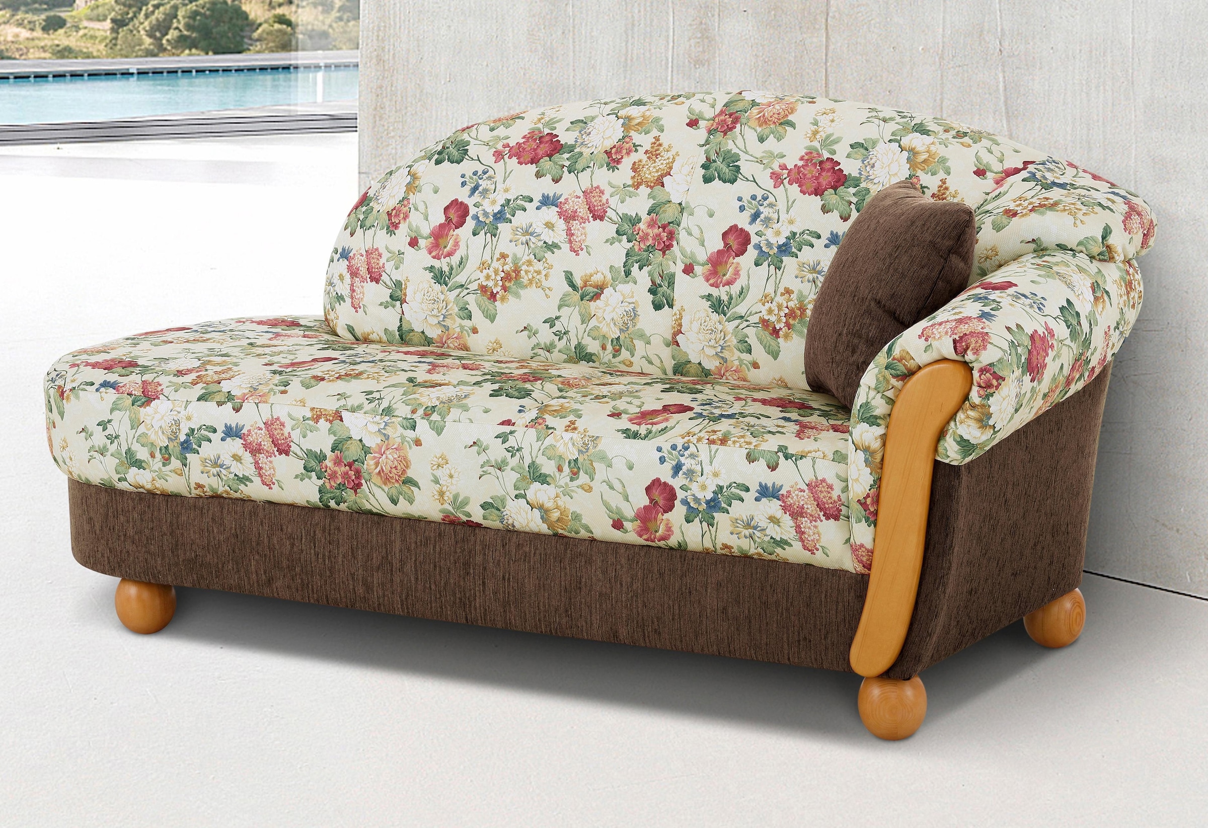 Home affaire Ottomane "Milano, bequemes solitär Sofa im Landhaus-Stil, B/T/ günstig online kaufen