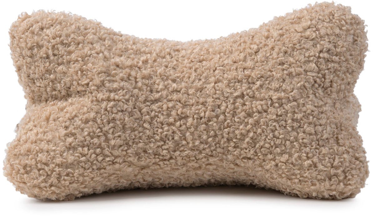 Nackenkissen GÖZZE, B:40cm H:19cm L:25cmbeige, Polyester, Funktionskissen, "Curly Lesekissen Rolf"