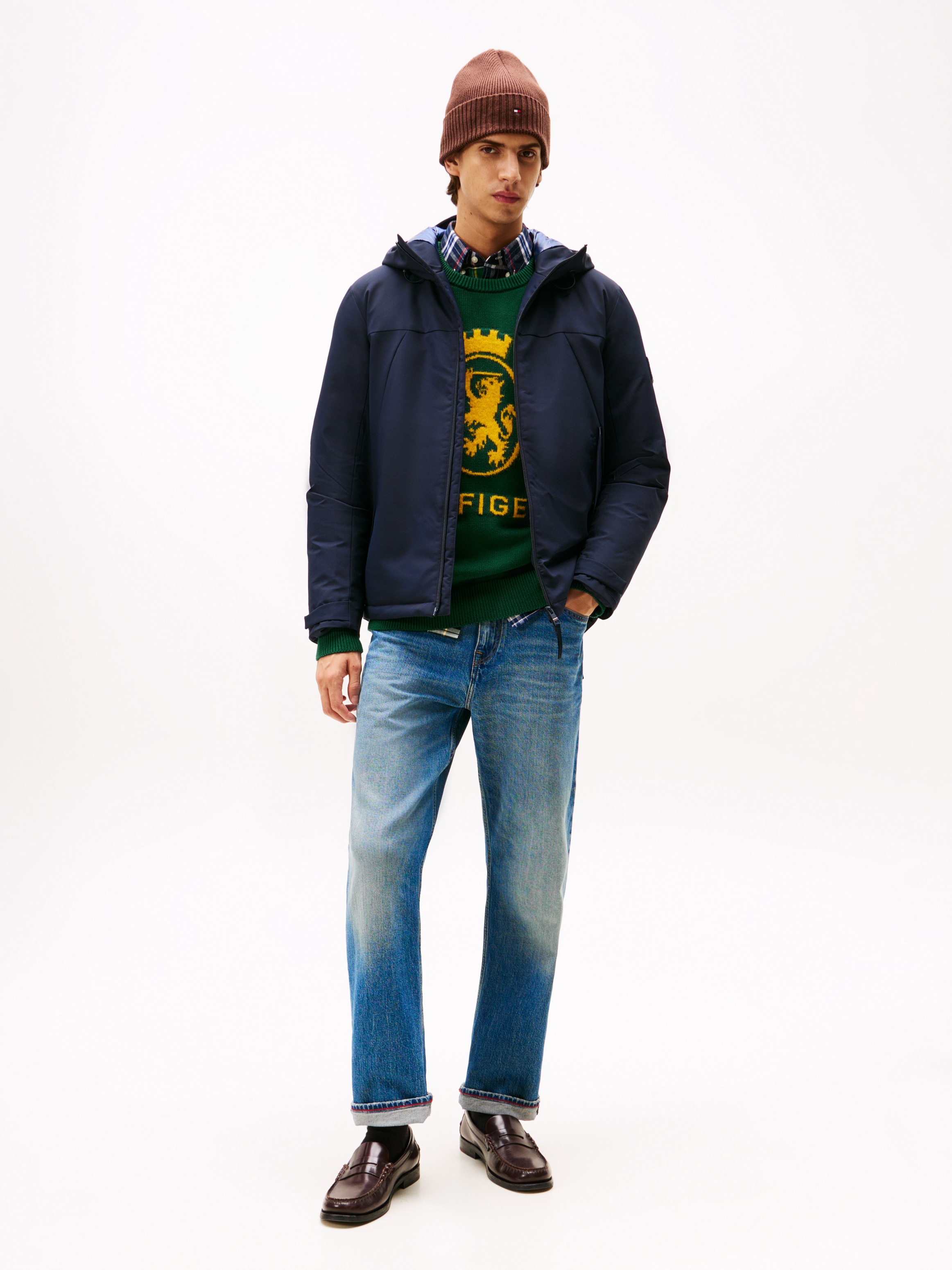 Thumbnail - Tommy Hilfiger Funktionsjacke "TECH HOODED SHORT PADDED JACKET" mit Kapuze Winterjacke, Outdoorjacke wasserabweisend