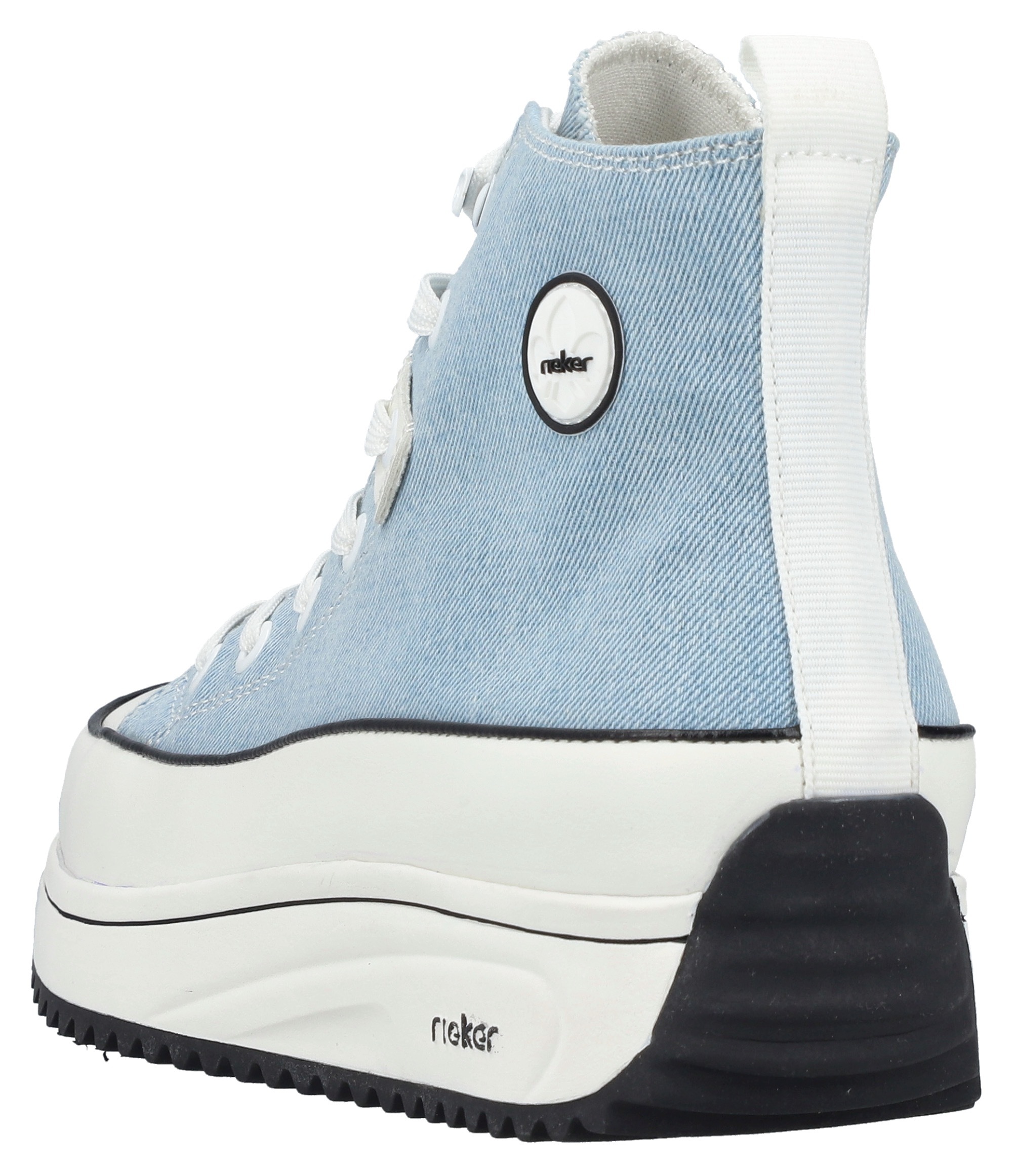 Thumbnail - Rieker Sneaker Plateau, High Top-Sneaker, Schnürschuh in veganer Verarbeitung