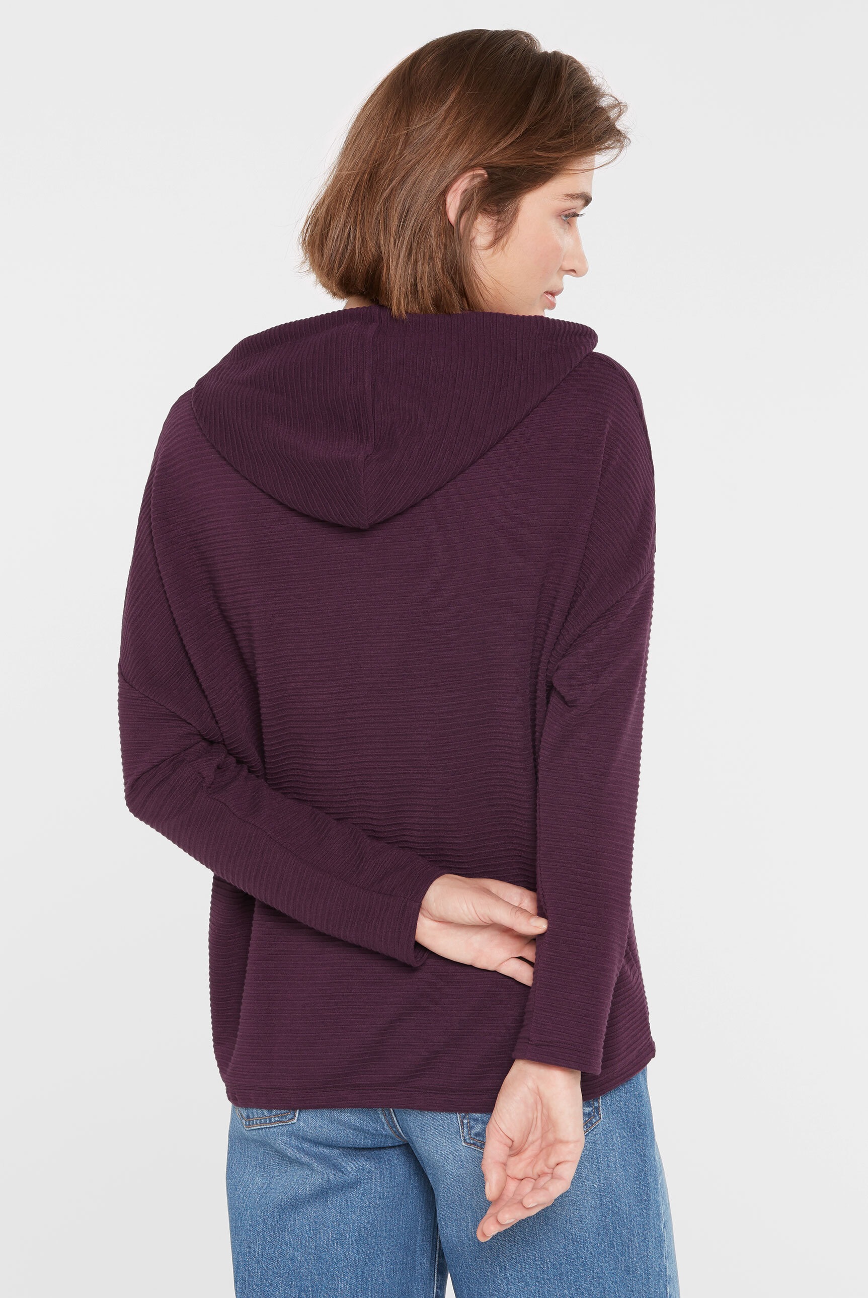 SENSES.THE LABEL Kapuzensweatshirt, mit überschnittenen Schultern
