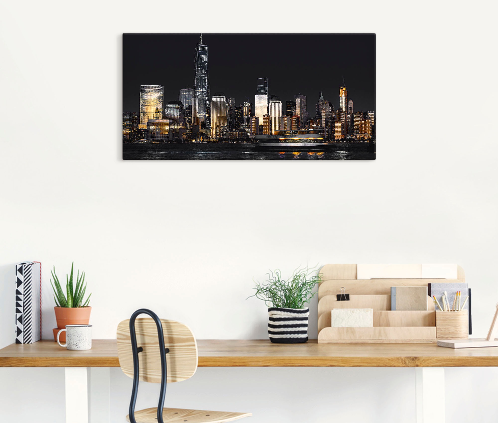 Artland Wandbild "New York Financial Distrikt" New York 1 Stk. tlg. als Alu günstig online kaufen