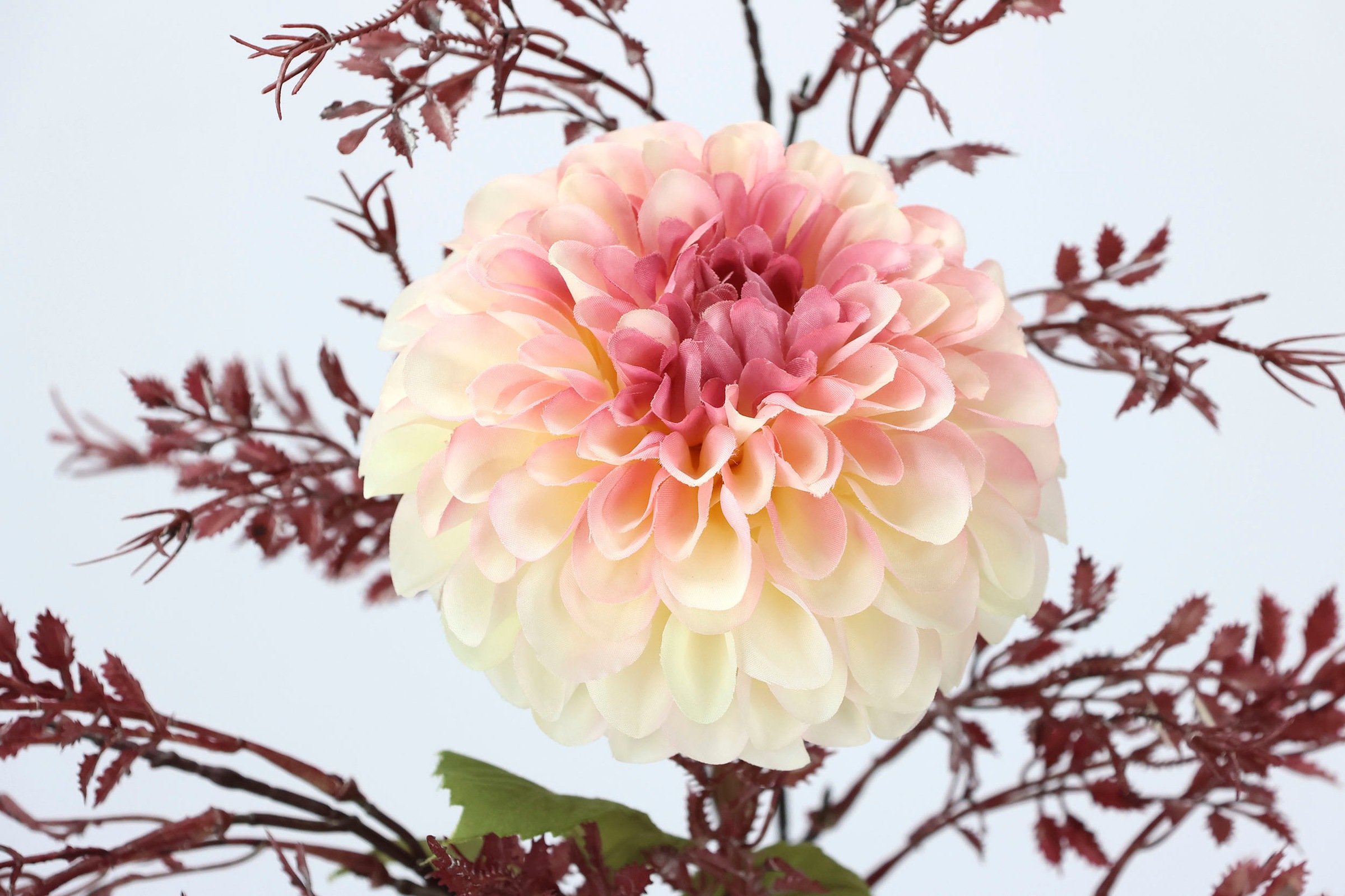 Thumbnail - I.GE.A. Kunstblumenstrauß "Kunstblumen Set Dahlie1" Mit Dekozweig 74 cm hoch Blumen Arrangement Seidenblumen Einzelblume...