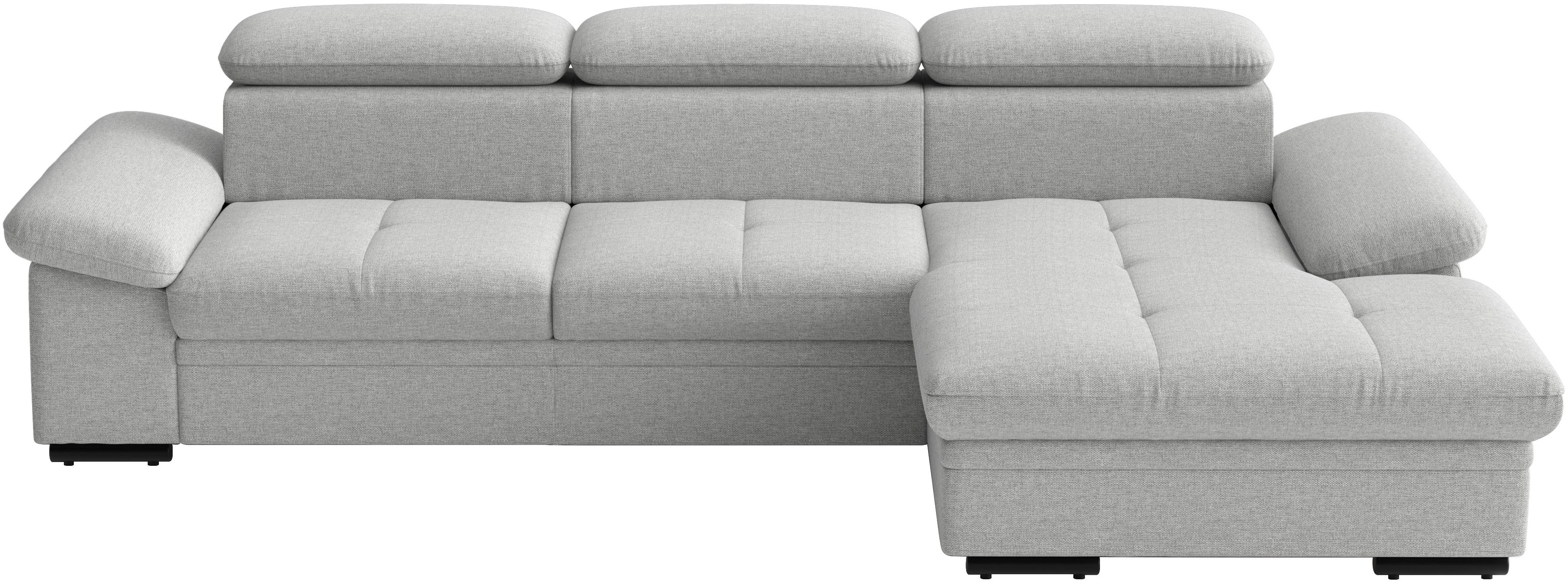sit&more Ecksofa "Viola L-Form, B: 260 cm, Arm- & Kopfteilverstellung" optional Schlaffunktion,inkl Armteil- & Kopfteilverstellung