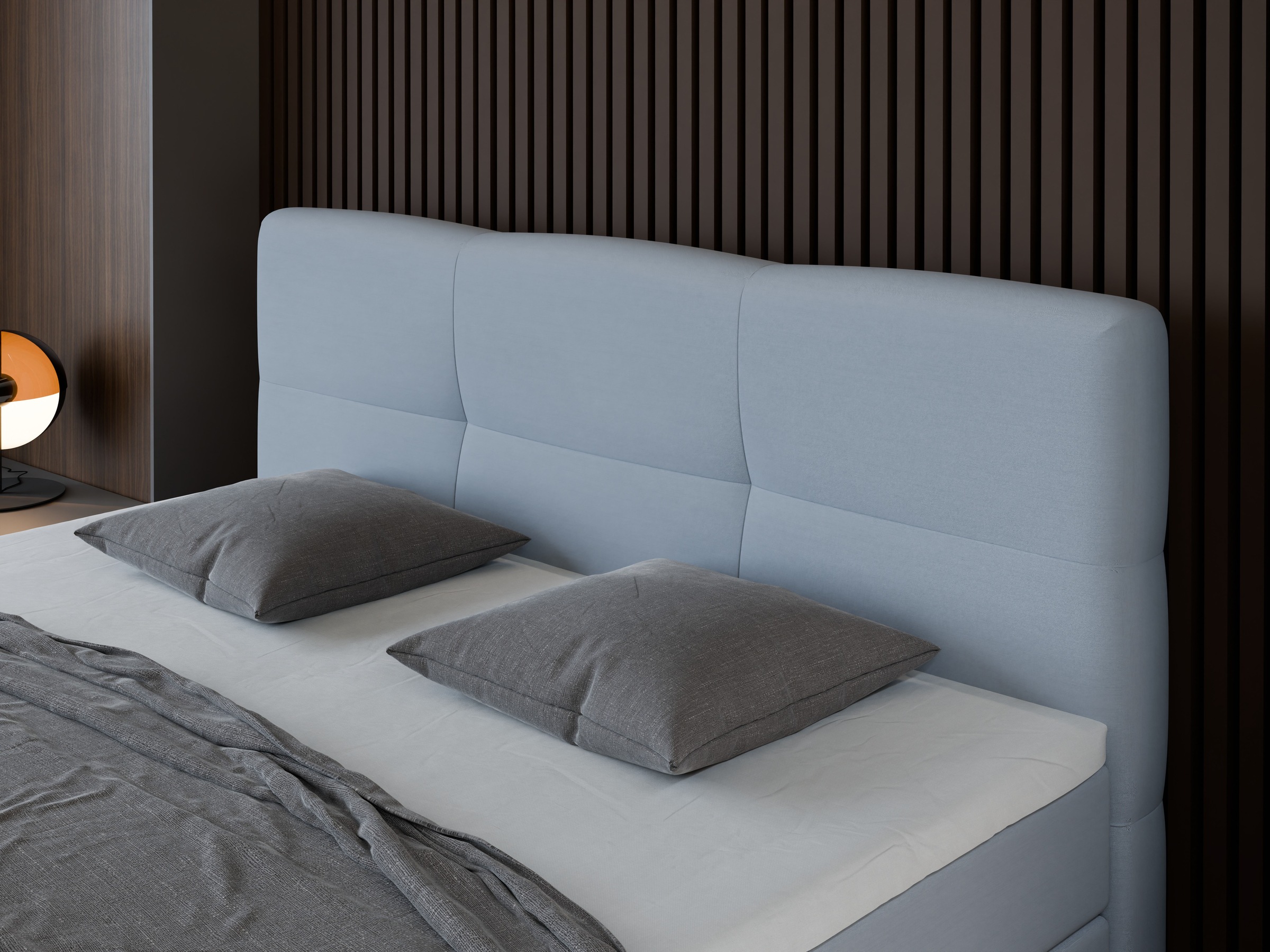 FORTE Boxspringbett »STAR erhältlich in den Breiten 140cm, 160cm & 180cm, inkl. Bettkasten« inkl. Fußteil, erhältlich in verschiedenen Farben
