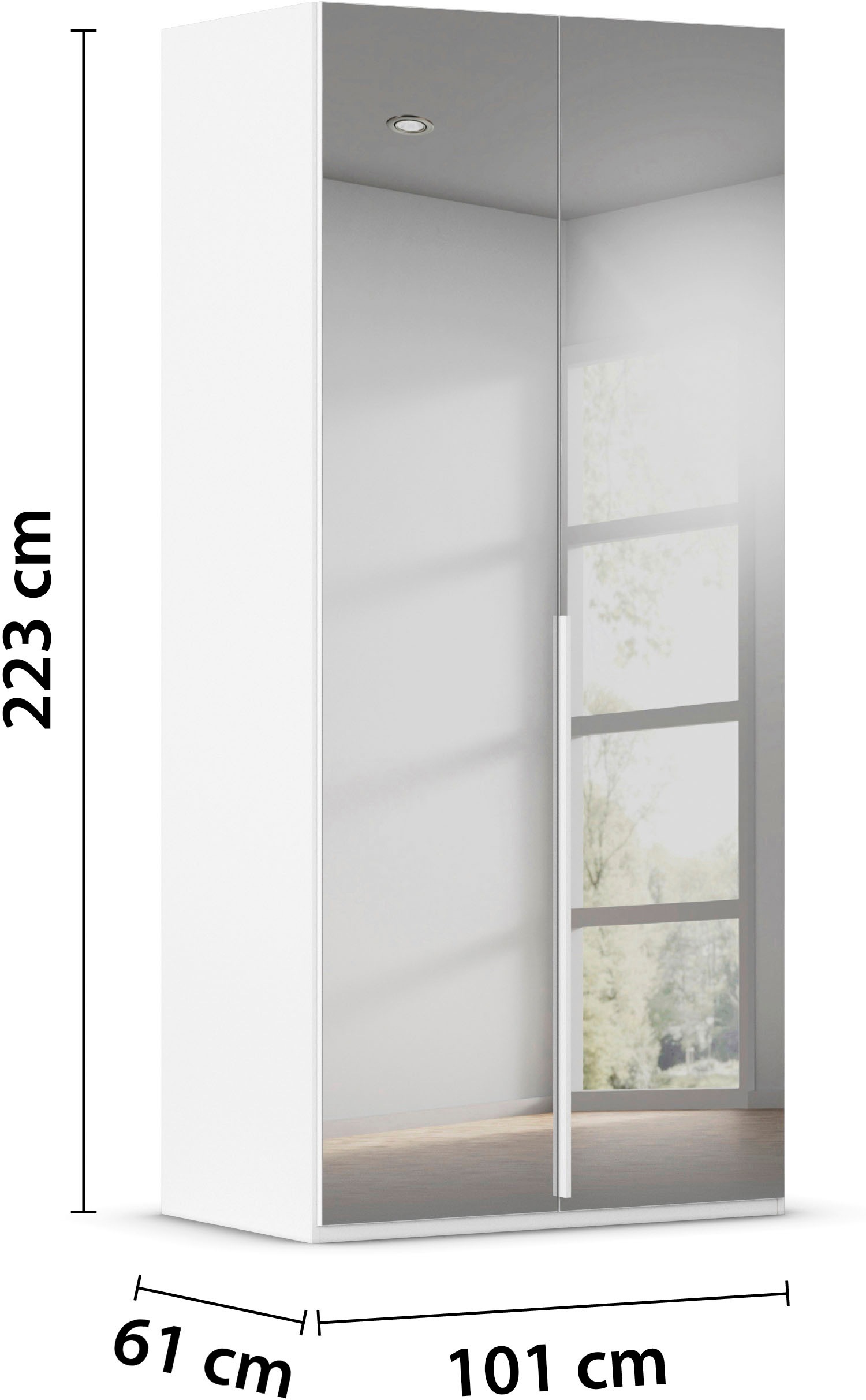 LeGer Home by Lena Gercke Kleiderschrank »Schrank Garderobe Ankleide Schlafzimmer Flur Serina«, (in 3 verschiedenen Ausstattungen BASIC/CLASSIC/PREMIUM), in 6 Breiten (101 - 401 cm) mit Front Glas oder Dekor MADE IN GERMANY