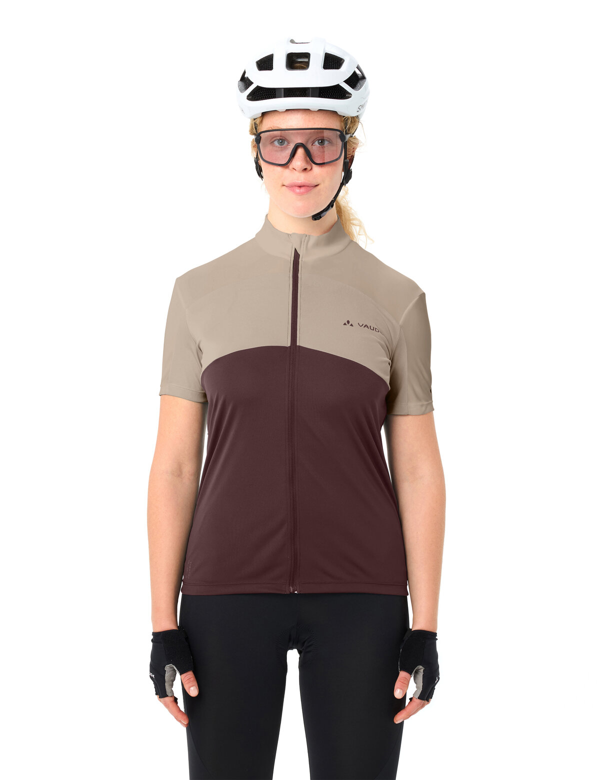 VAUDE 1100000002199 "WOMENS MATERA FZ TRICOT" für Radsport, mit zwei Rückentaschen, mit Stehkragen, atmungsaktiv