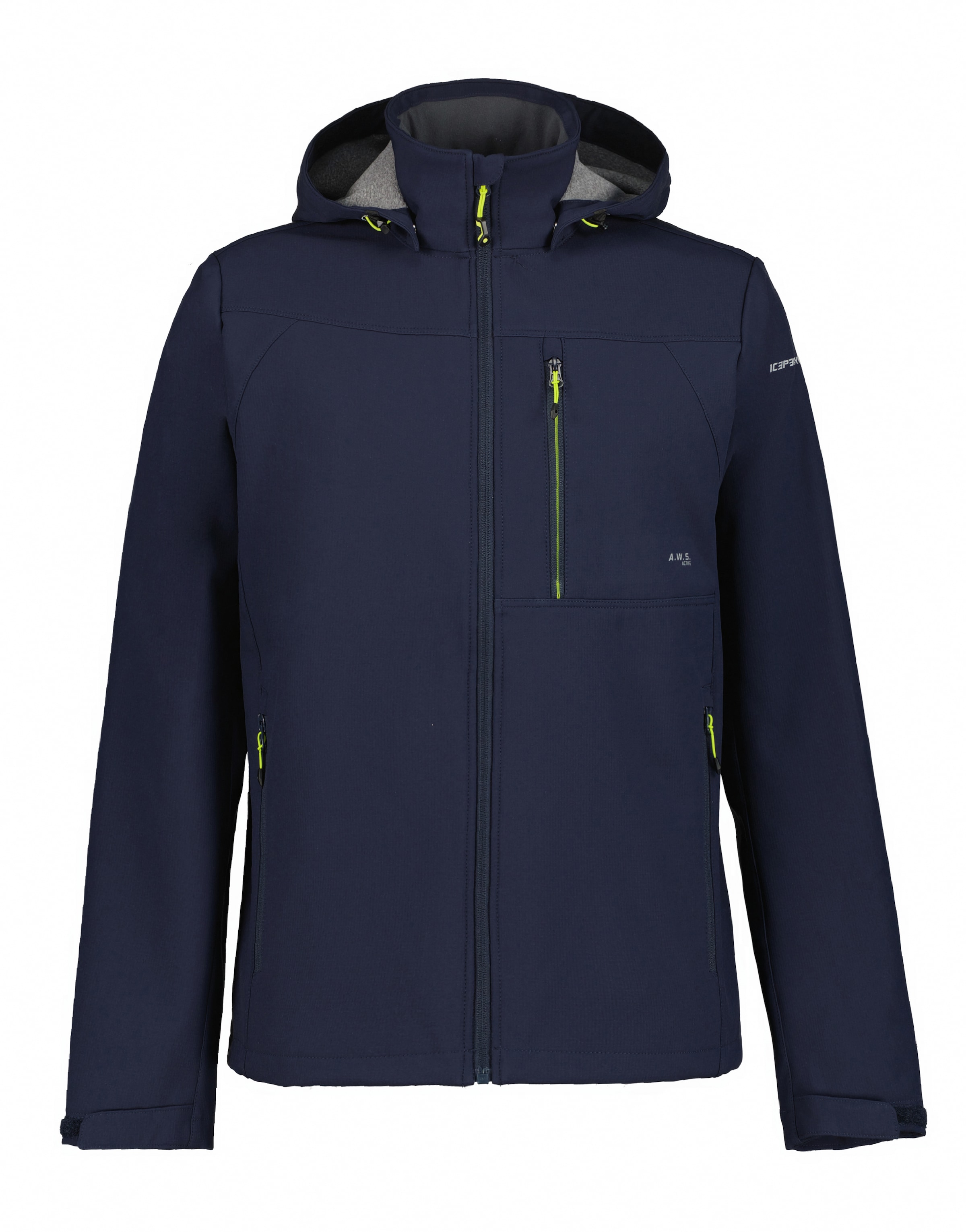 Icepeak Softshelljacke "ICEPEAK BAZINE", mit Kapuze, mit dezenten Logoschriftzügen