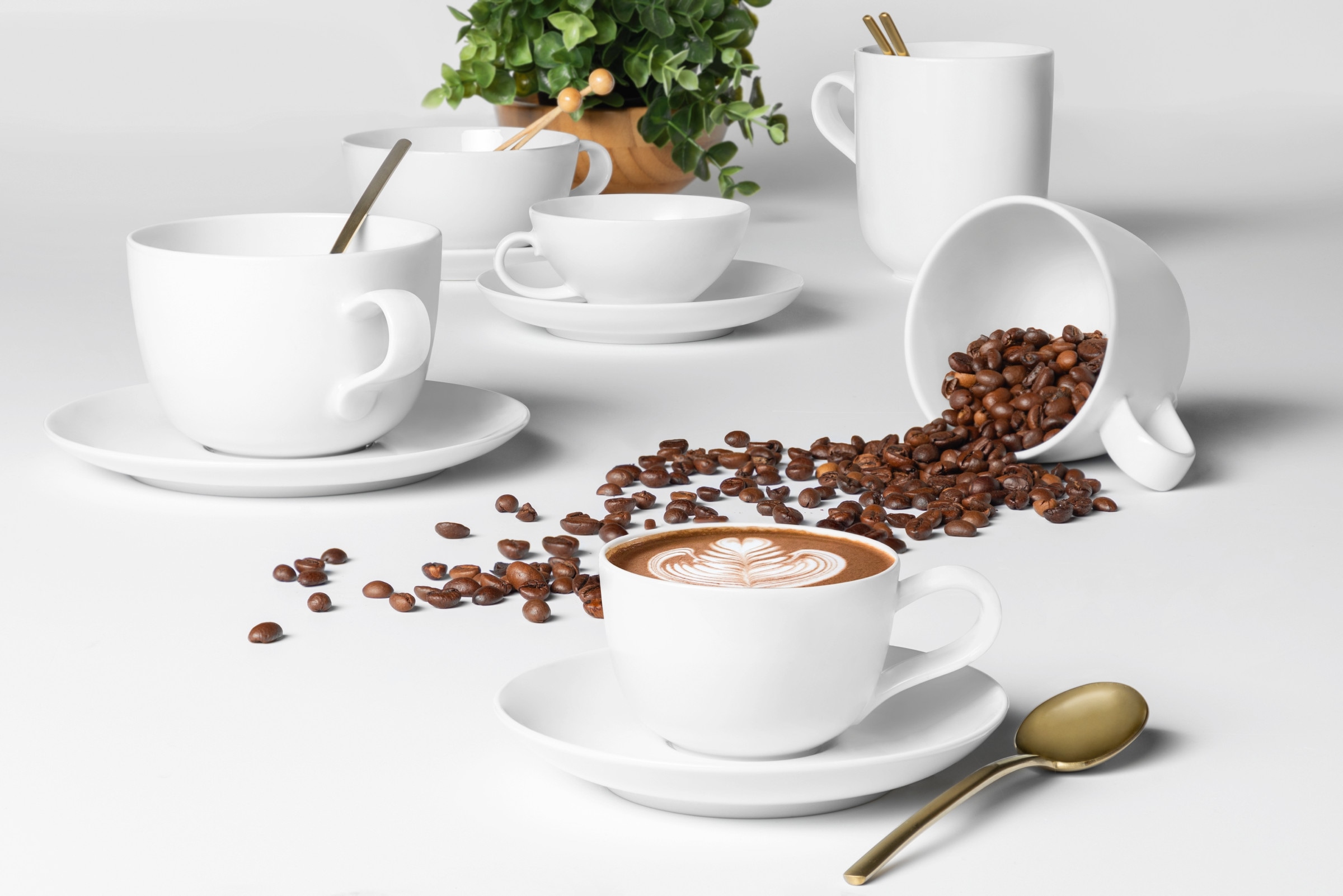 Seltmann Weiden Sauciere »Liberty weiß« 1 aus Porzellan Soßenschale, Kännchen