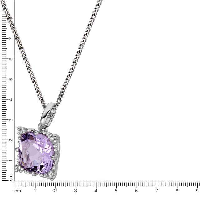 Orolino Kette mit Anhänger »585/- Weißgold Amethyst Brillanten« online  kaufen | BAUR