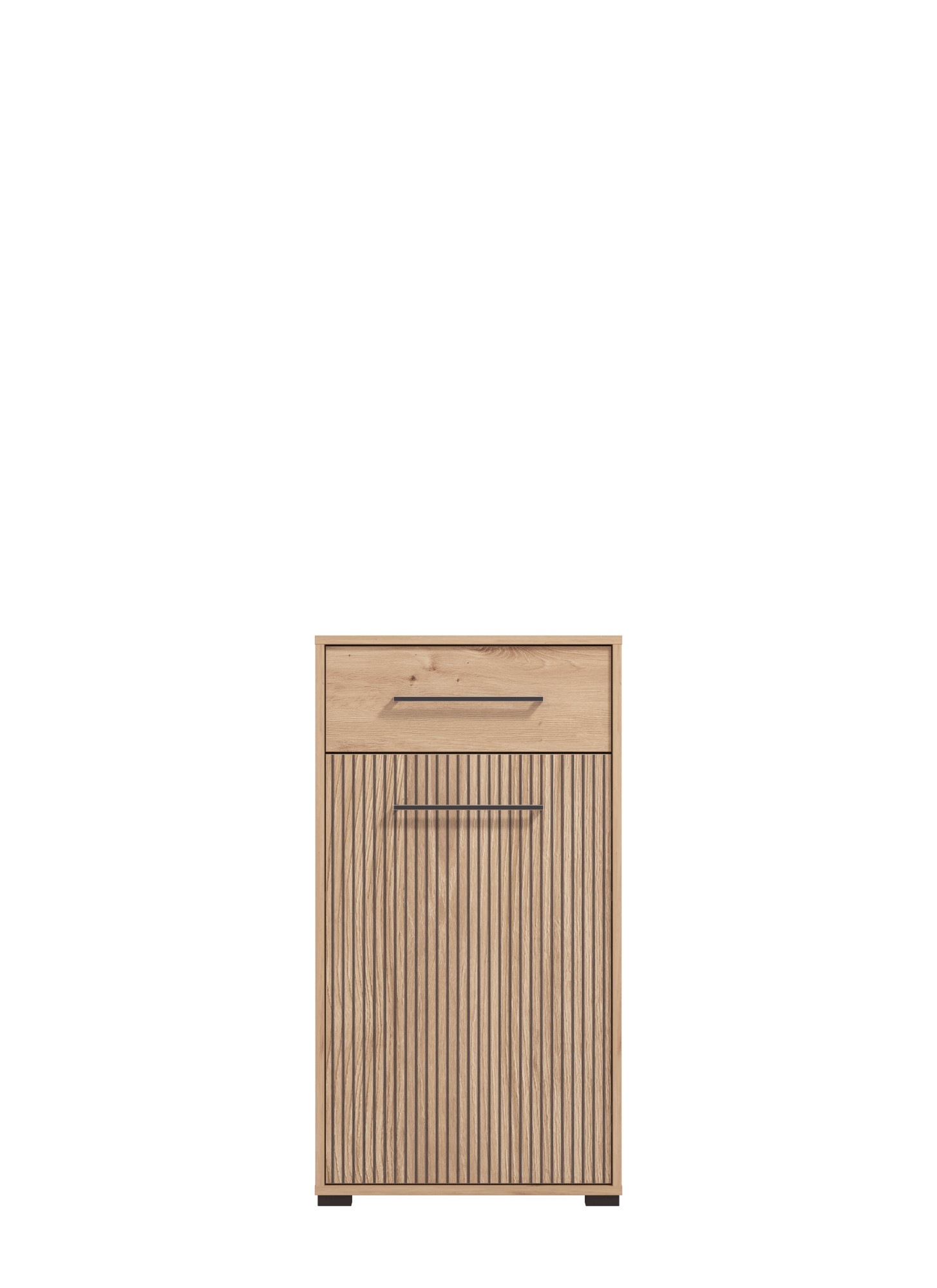 INOSIGN Schuhschrank »Landes, Schuhkommode, Schuhregal, mit einer Schublade, Höhe 102 cm«, Fronten in Artisan Eiche mit Streifen, mit einer Tür