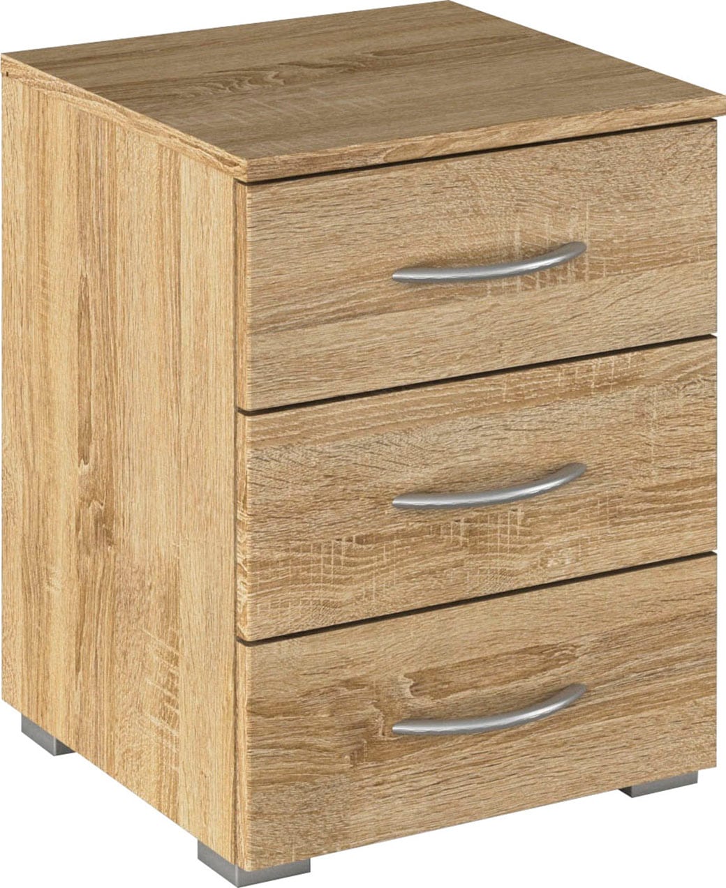 rauch Nachtkommode "Nachttisch Nachtkonsole Beistelltisch Kommode Sideboard TORRENT" mit 3 geräumigen Schubkästen, Breite 40 cm MADE IN GERMANY