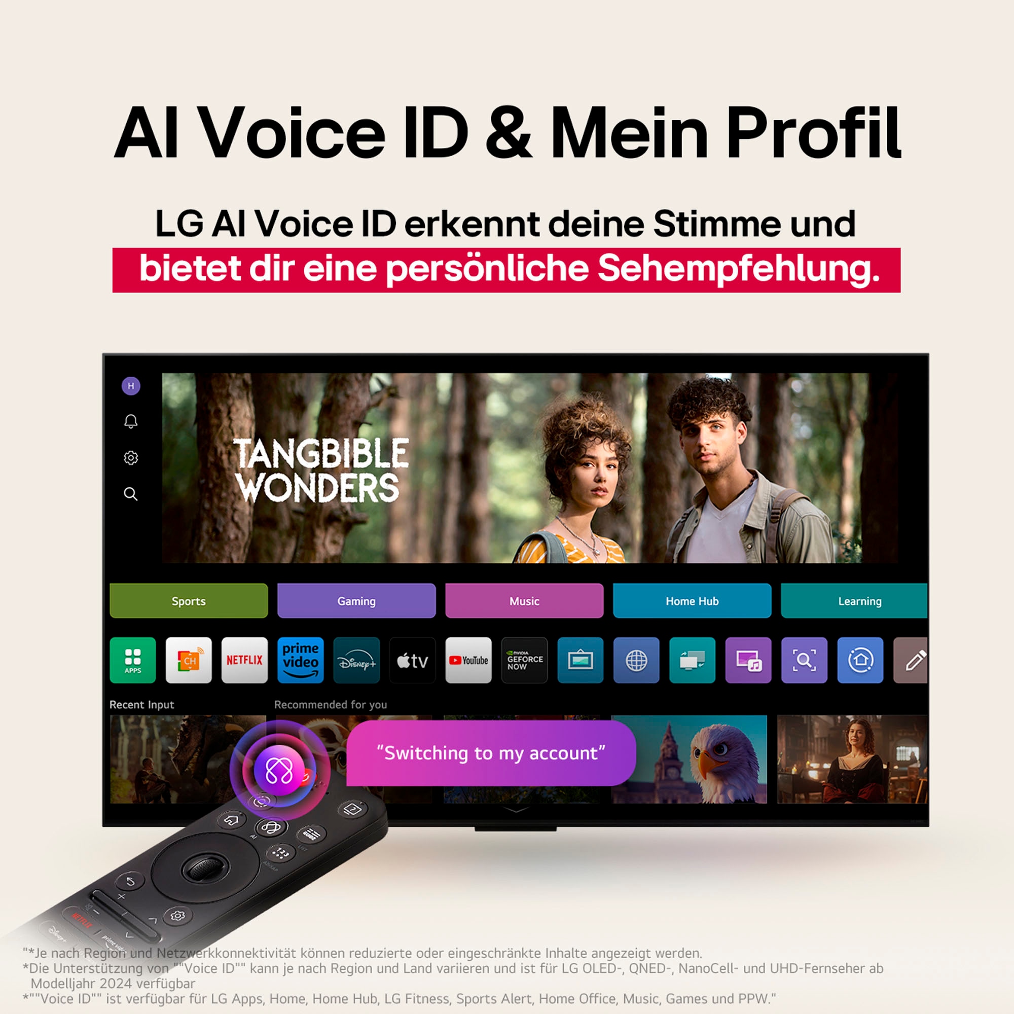 LG QNED-Fernseher »65QNED85A6C«, 4K Ultra HD, Smart-TV