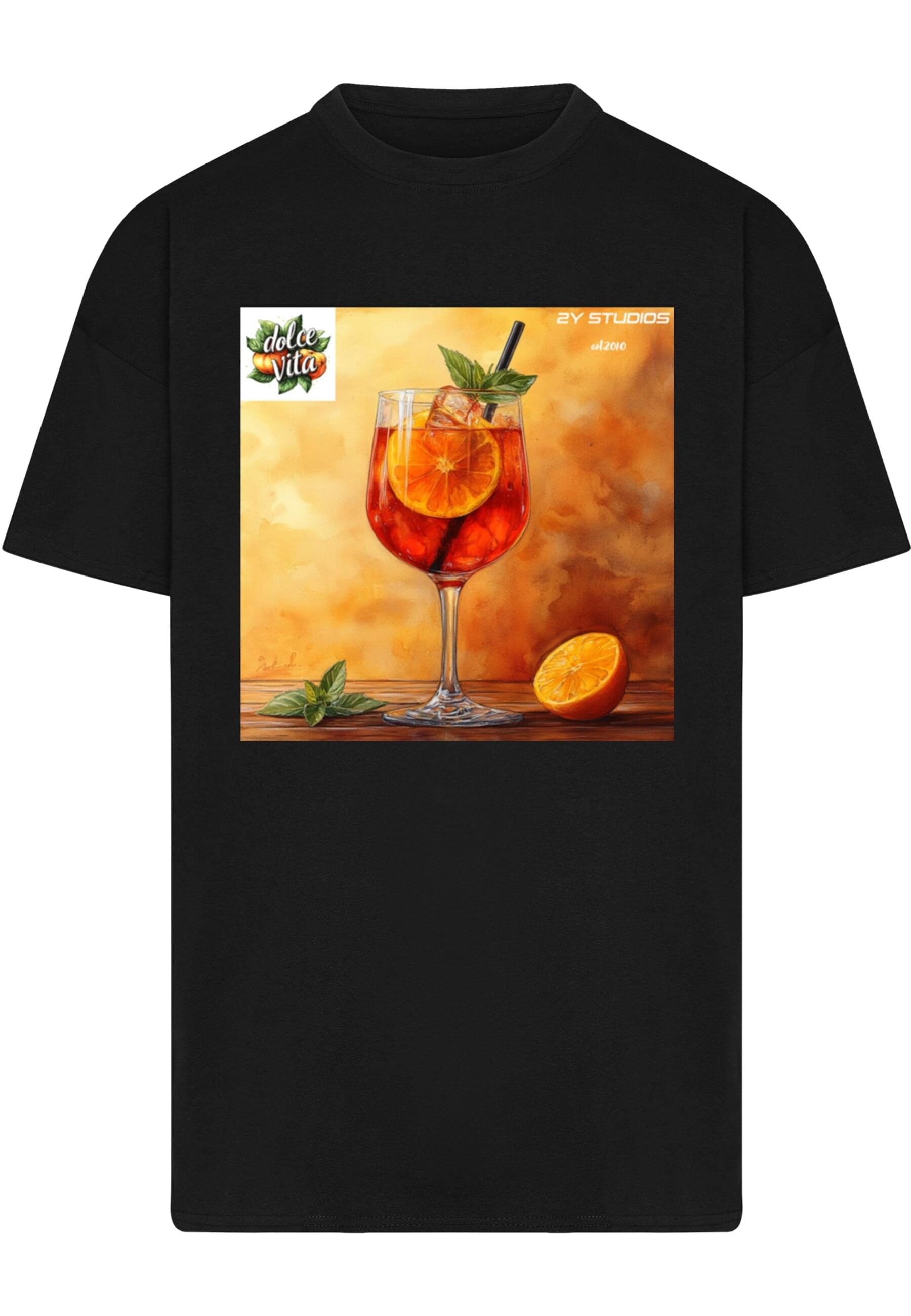 2Y Studios T-Shirt "2Y Studios Dolce Vita Aperol Spritz Tee" 1 Stk. tlg. günstig online kaufen
