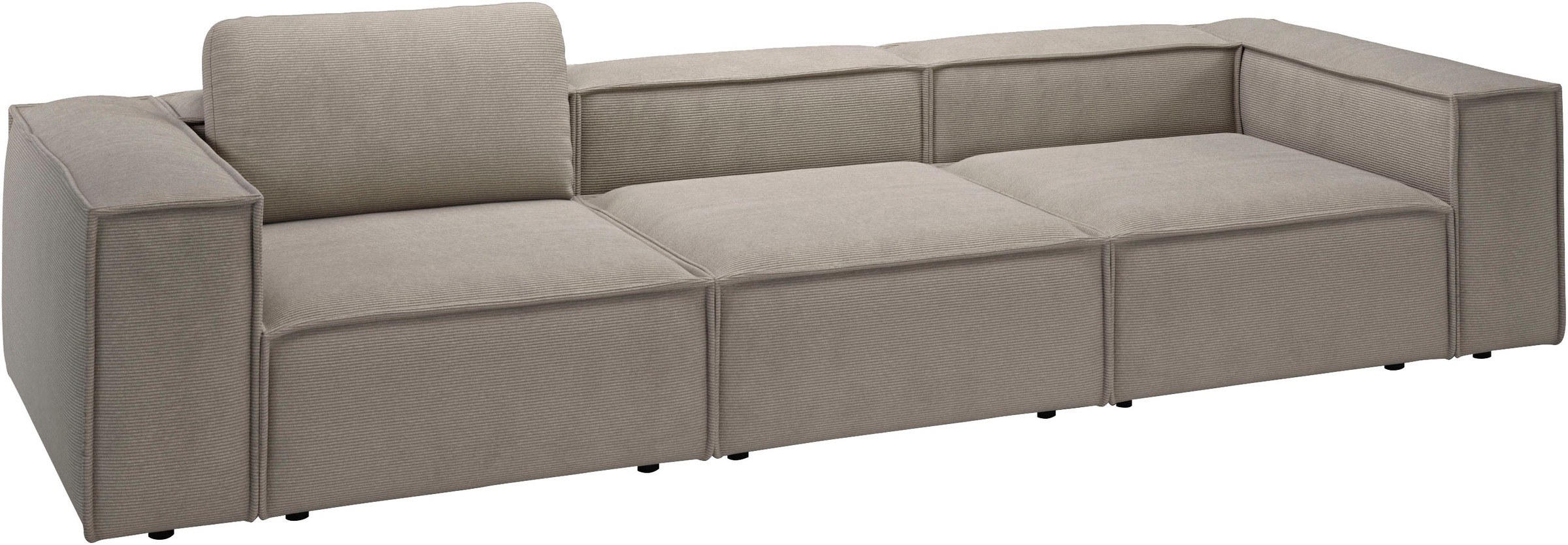 Places of Style 3,5-Sitzer »Watertown, modernes Big-Sofa XXL, 336 cm Breite, auch in Feincord«, Riesiges Designersofa mit viel Platz & weichen Bezügen in Trendfarben