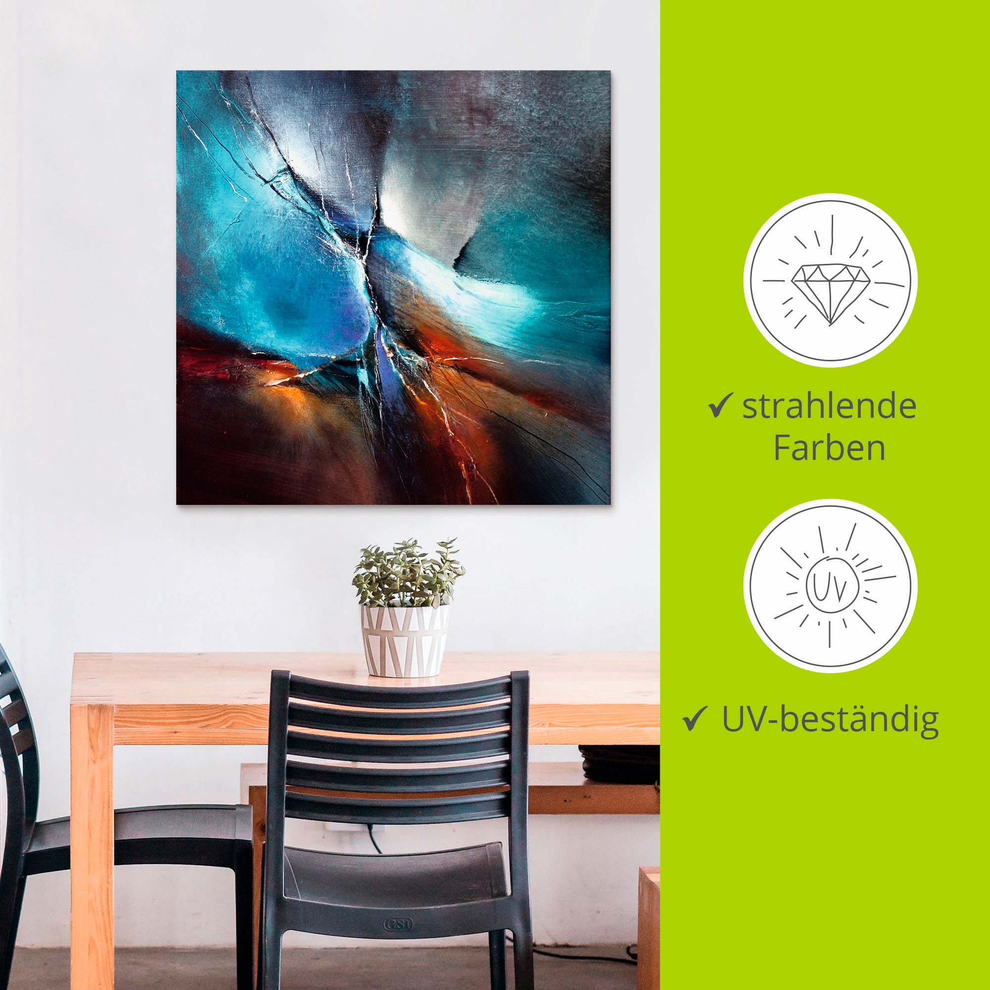 Artland Wandbild »Frühling im Eistobel«, Muster, (1 St.), als Alubild, Outdoorbild, Leinwandbild in verschied. Größen