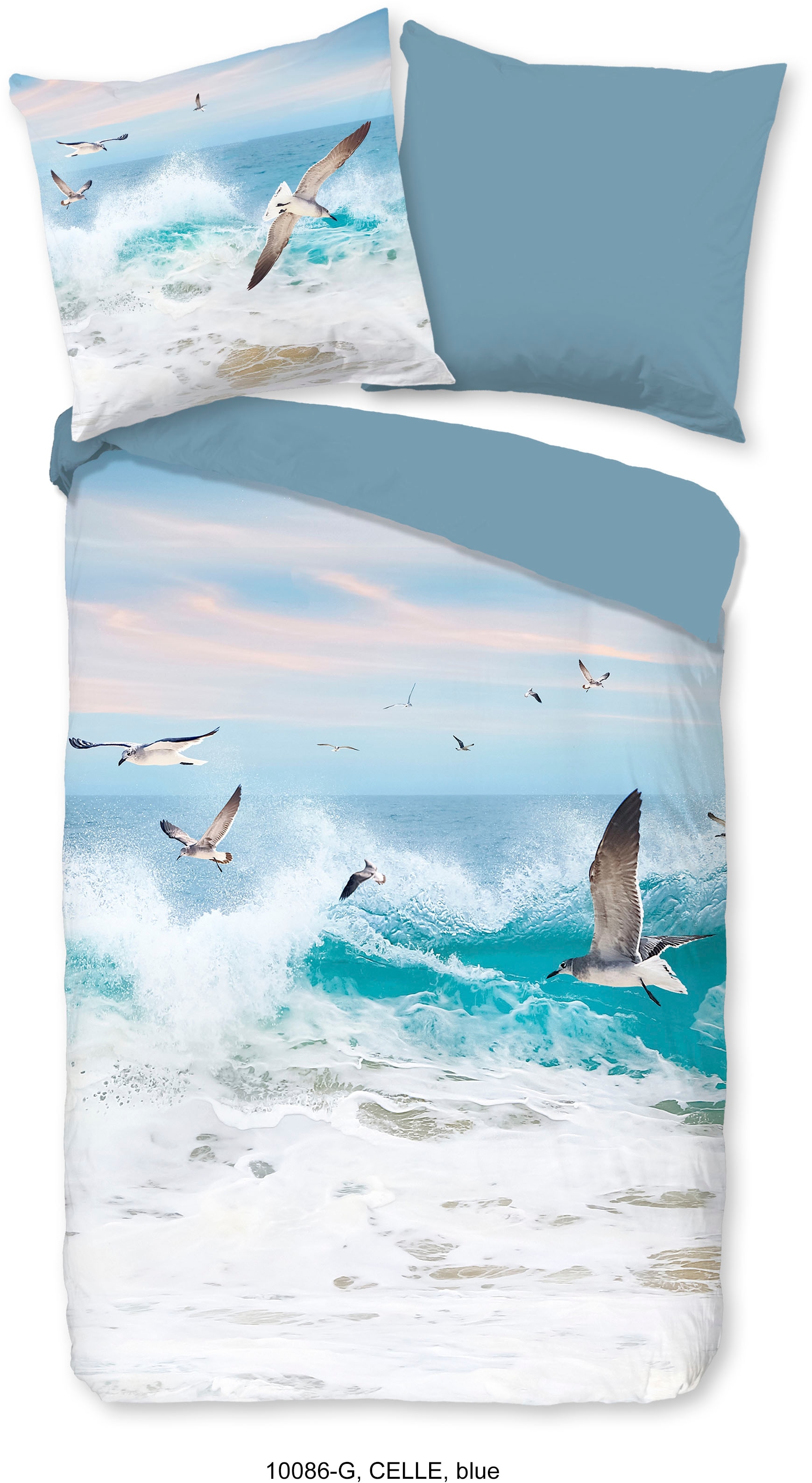 good morning Wendebettwäsche "Celle" 2 Stk. tlg. Baumwolle, Renforcé, Reißv günstig online kaufen