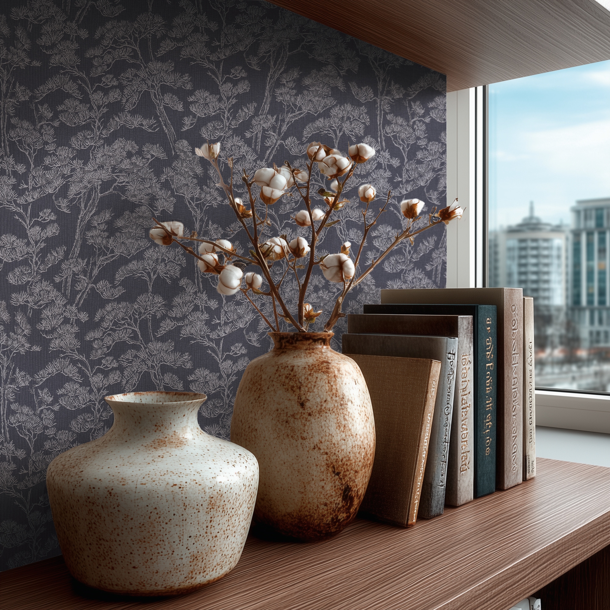 living walls Vliestapete »Vibes & Styles Lin – Zen Branches Vliestapete« floral leicht strukturiert inspiriertes Baumdesign mit feinen Linien und dezenter Struktur
