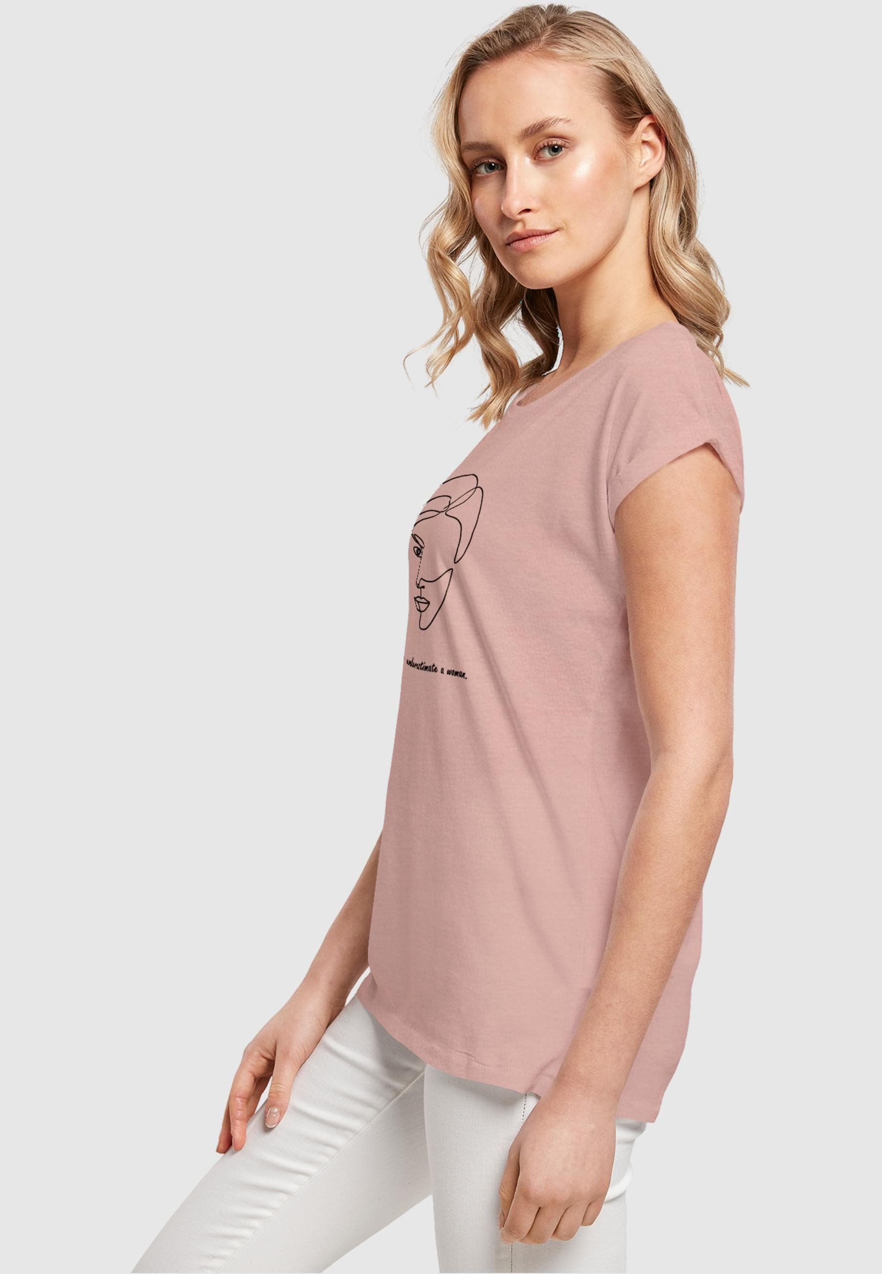 kaufen tlg.) Figure Extended Ladies online »Damen Tee«, Woman | BAUR WD Merchcode T-Shirt Shoulder (1 -