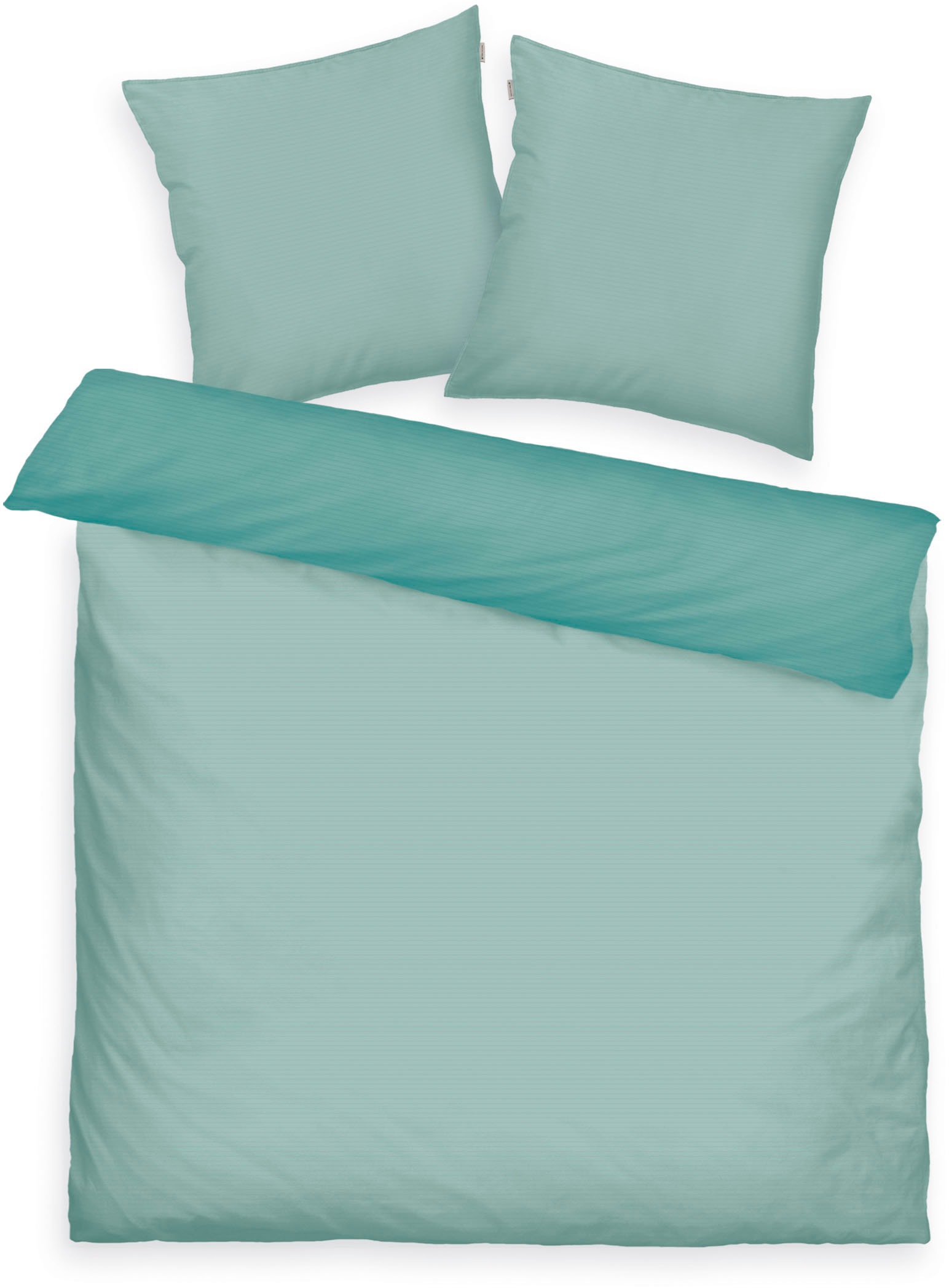 TOM TAILOR HOME Bettwäsche »TWO-TONE SOLID COLORS in Gr. 135x200cm, 155x220cm oder 200x220cm«, new bedroom, Doppelnaht am Kissen