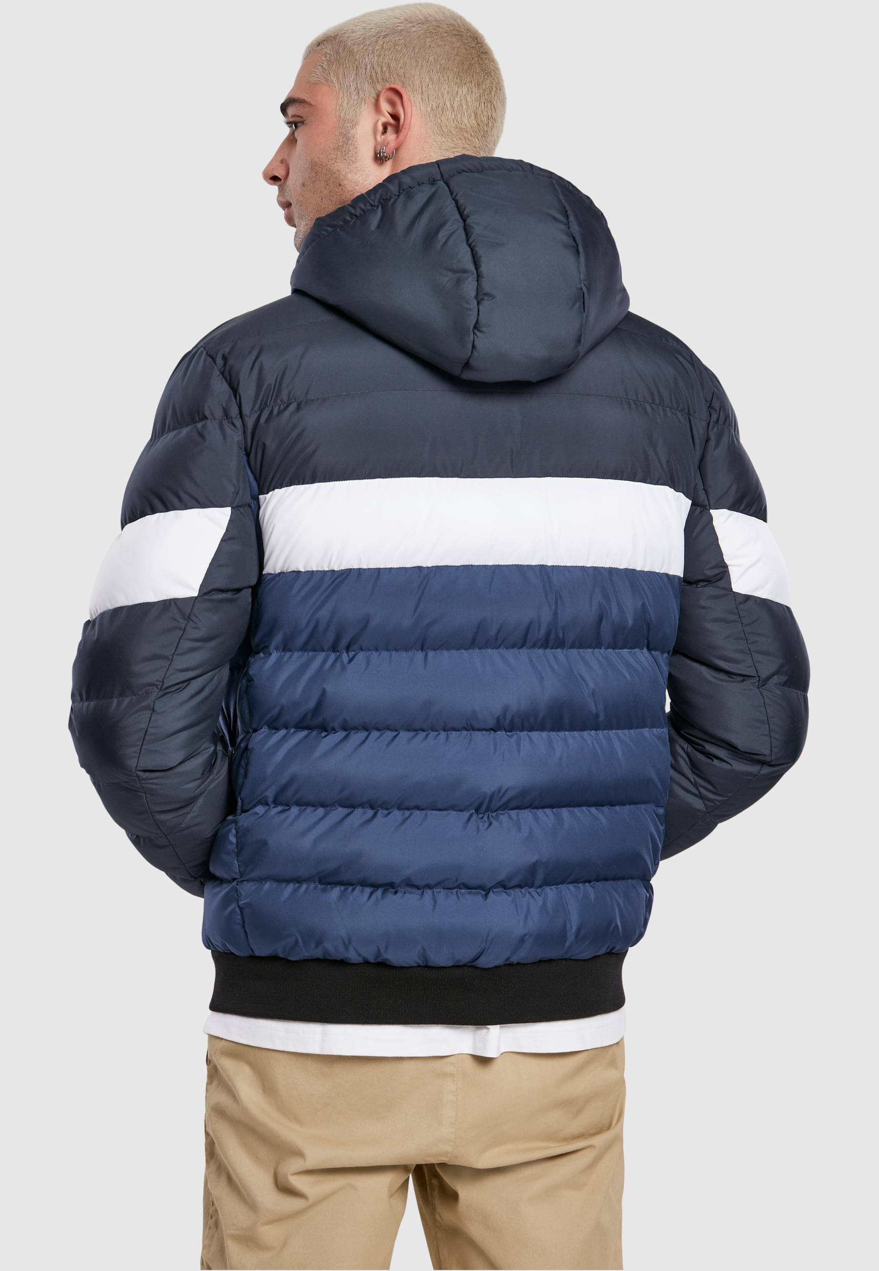URBAN CLASSICS Winterjacke »Urban Classics Herren Colorblock Bubble Jacket«, (1 St.), mit Kapuze