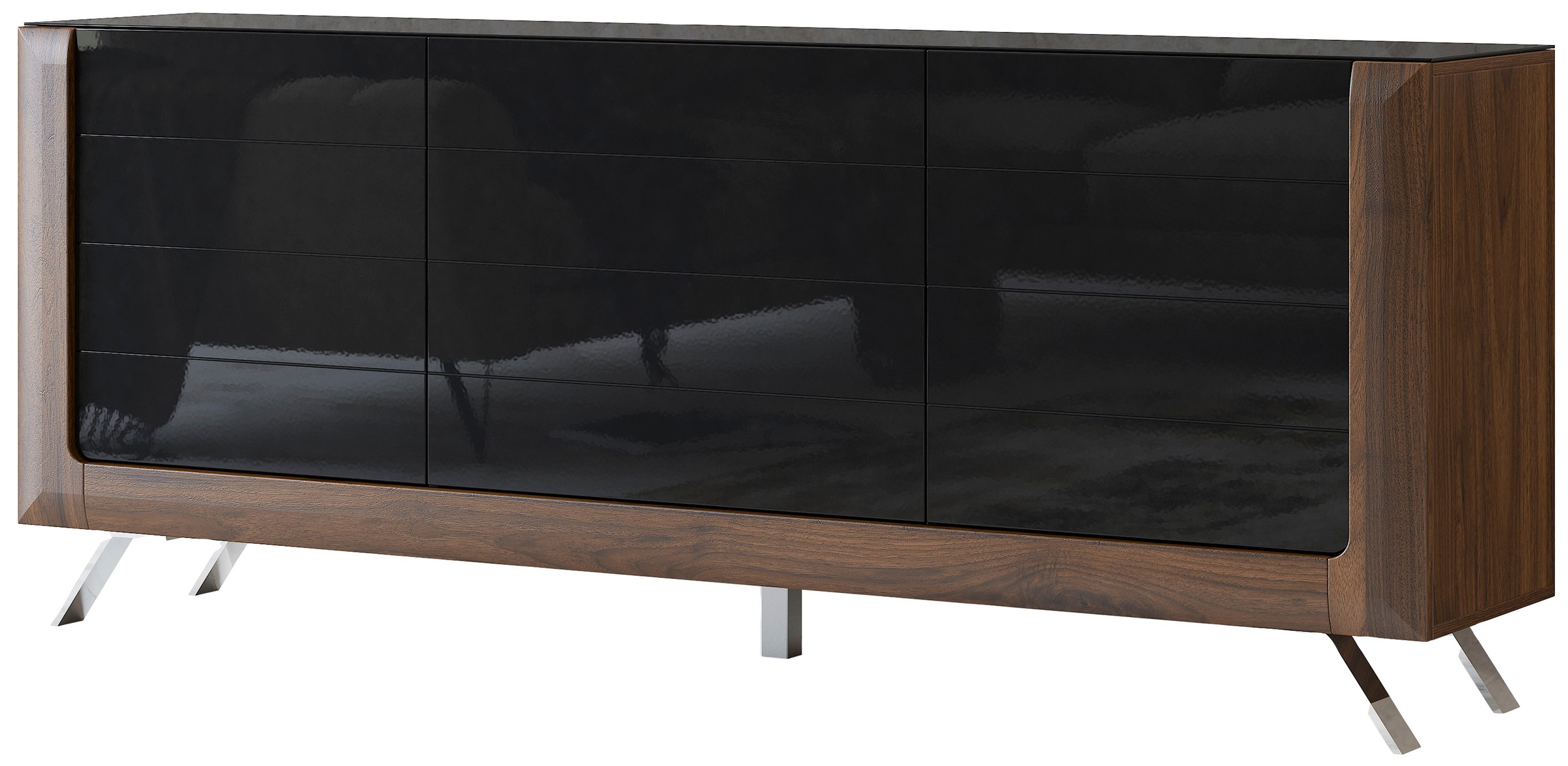 Home affaire Sideboard "Kasai" Breite 199 cm, mit 3 Türen günstig online kaufen
