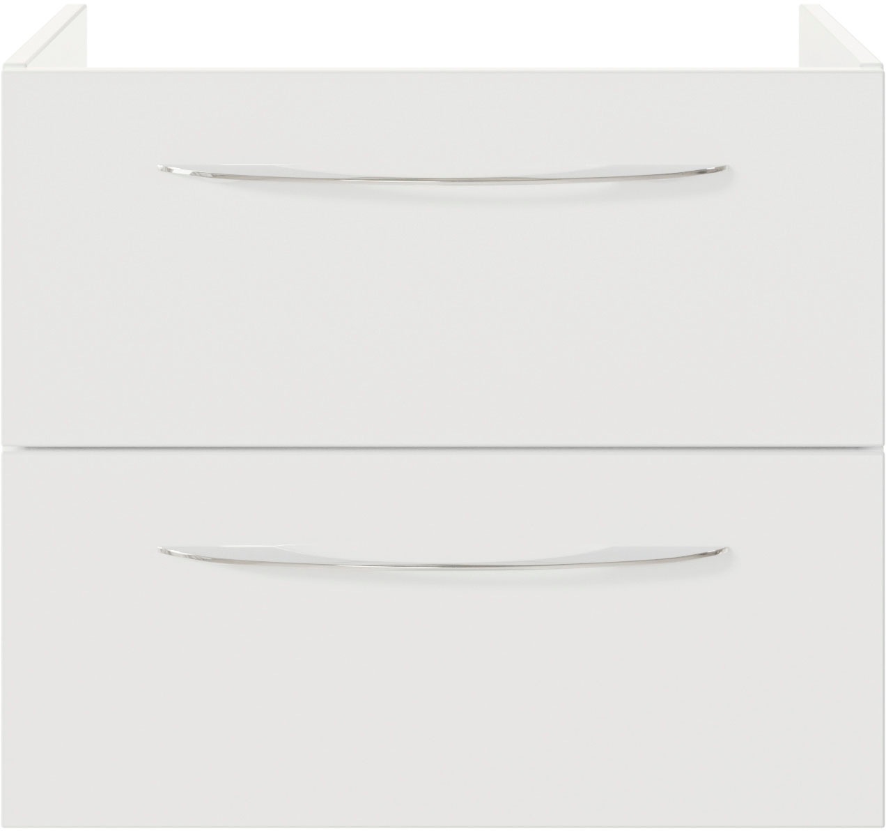 Saphir Badmöbel-Set »Serie 4035 2-teilig, Keramikwaschtisch mit LED-Spiegel, 60 cm breit«, (Set), Badezimmer-Set inkl. Schubladen-Dämpfer, 2 Schubladen, Waschplatz