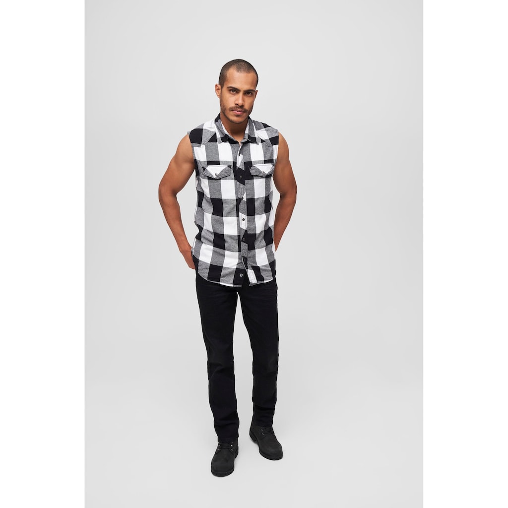 Brandit Jerseyweste »Brandit Herren Checkshirt Sleeveless«, (1 tlg.)